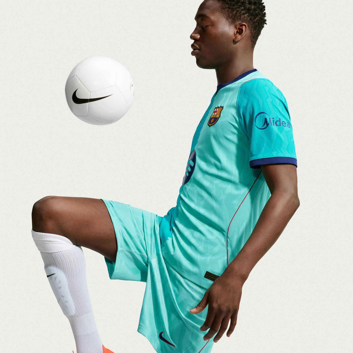 Nike 2026-27 Barcelona Men's Authentic Third Soccer Jersey (Model - Side)