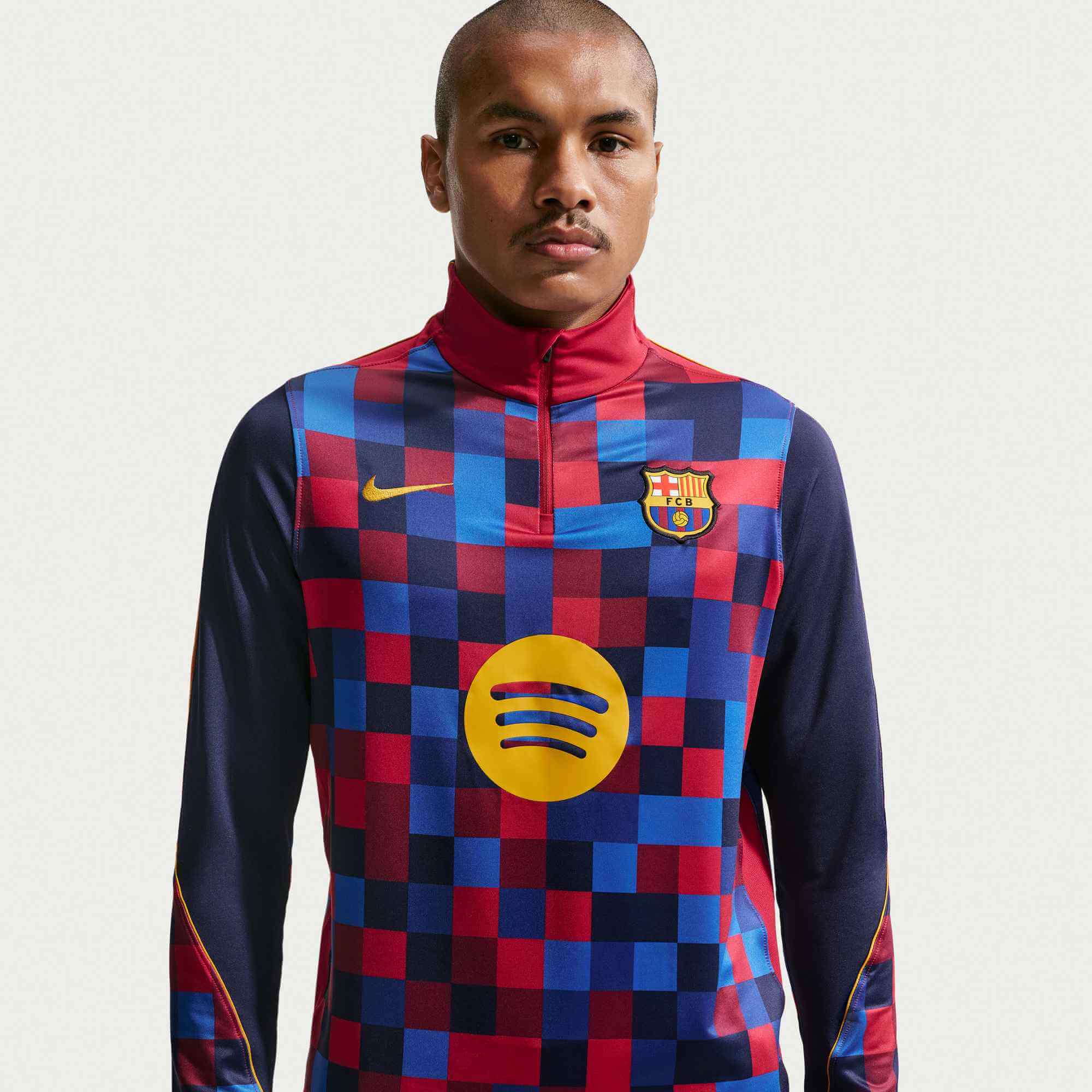 Nike 2026-27 Barcelona Men's Home Pre-Match Strike Drill Top (Front)