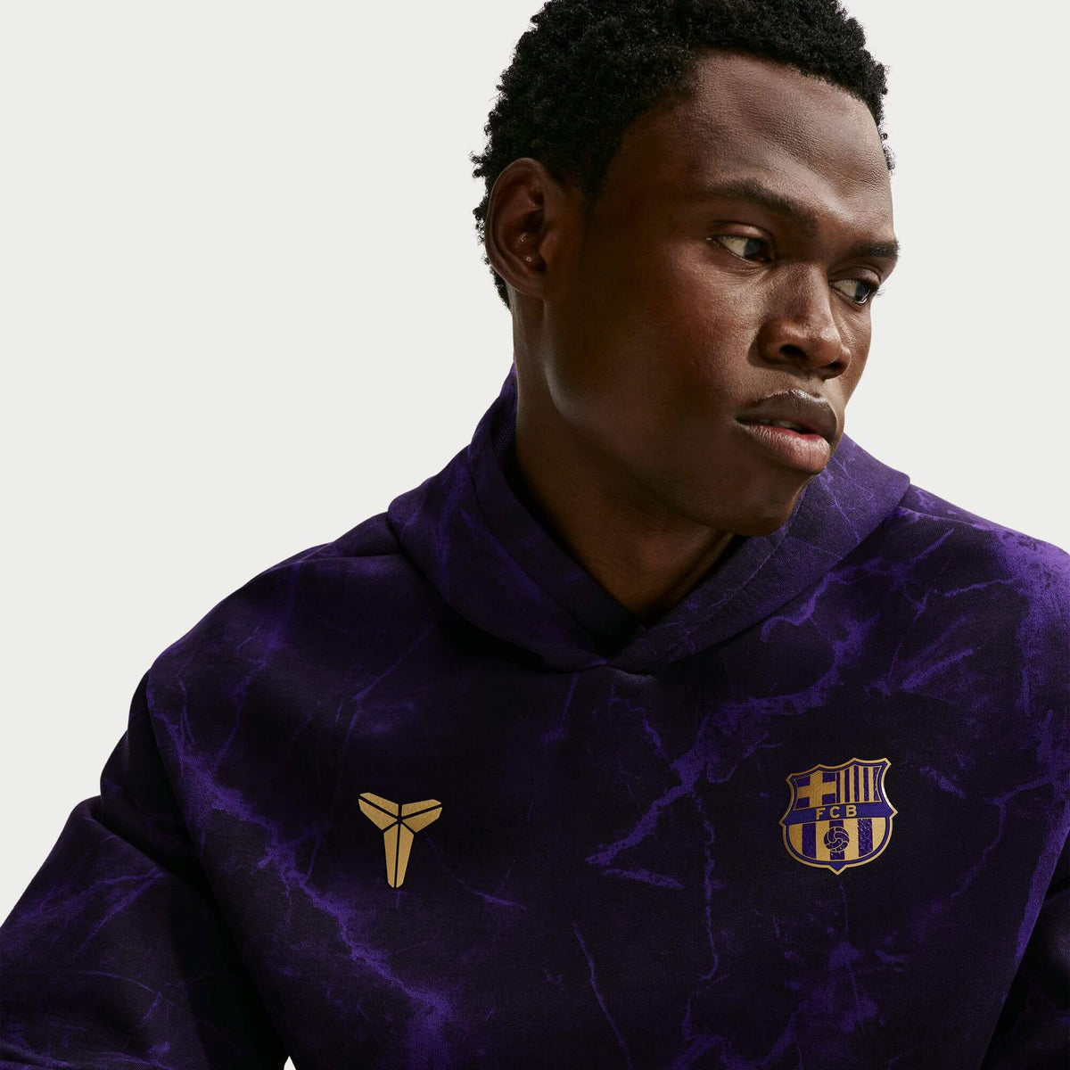 Nike 2026-27 Barcelona Men's Kobe Pullover Hoodie (Detail 1)