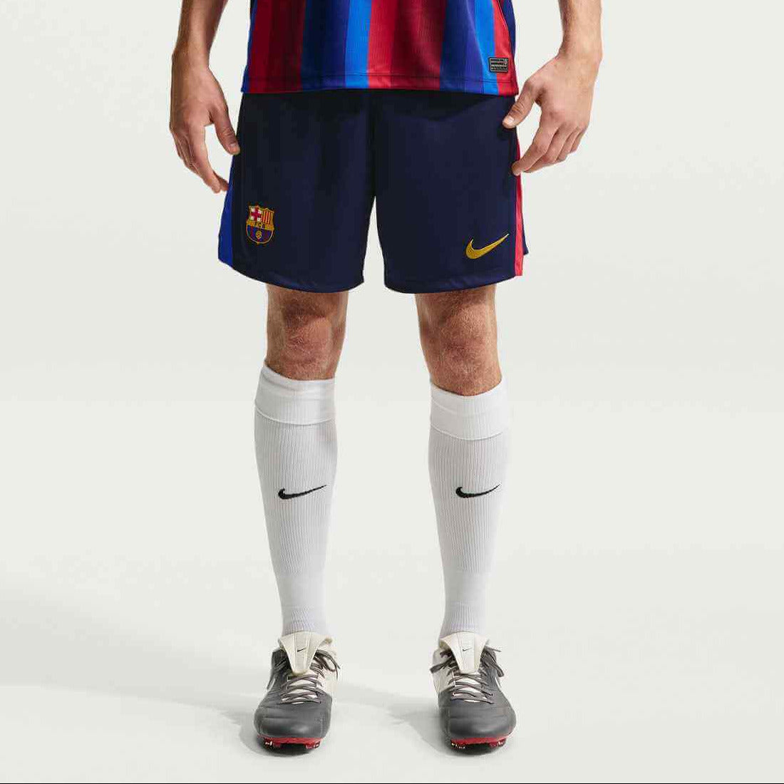 Nike 2026-27 Barcelona Men's Stadium Home Shorts (Model - Front)