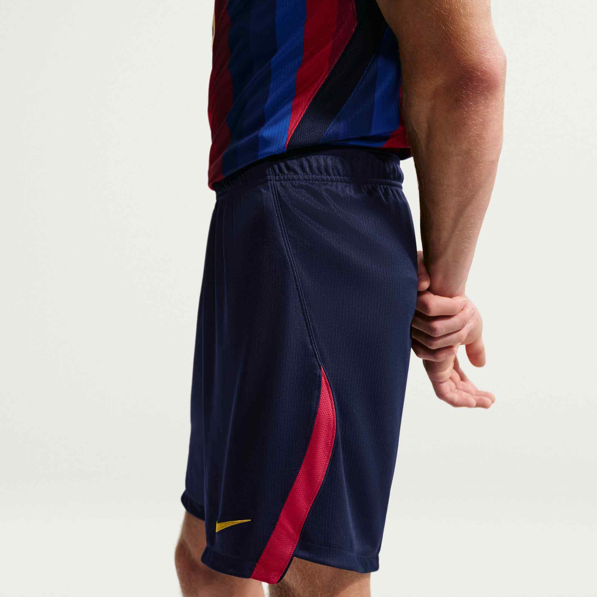 Nike 2026-27 Barcelona Men's Stadium Home Shorts (Side)