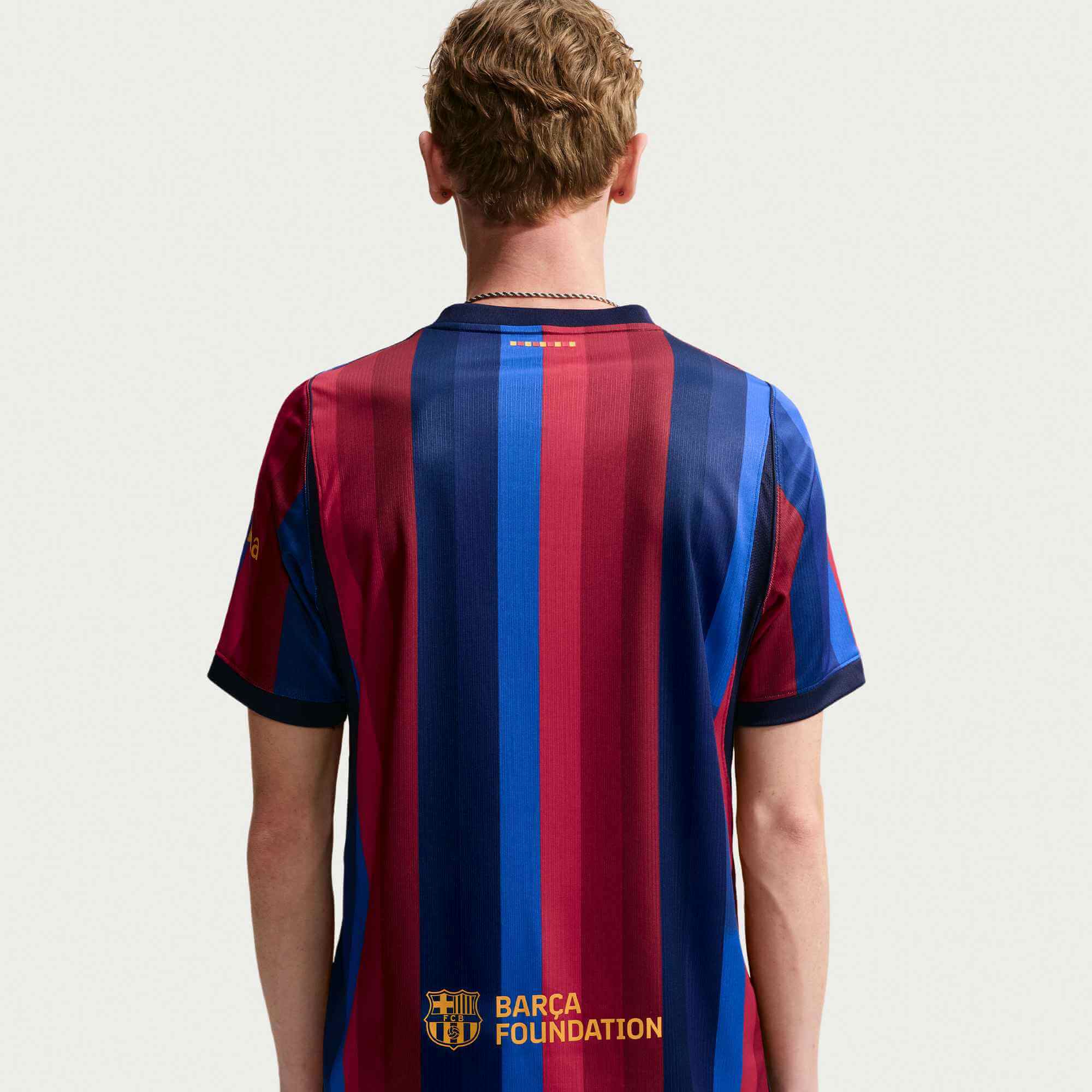 Nike 2026-27 Barcelona Men's Stadium Home Soccer Jersey (Detail 2)
