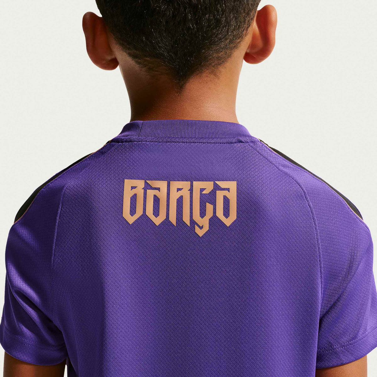 Nike 2026-27 Barcelona Youth Away Dri-Fit Strike Top (Model 2 - Back)