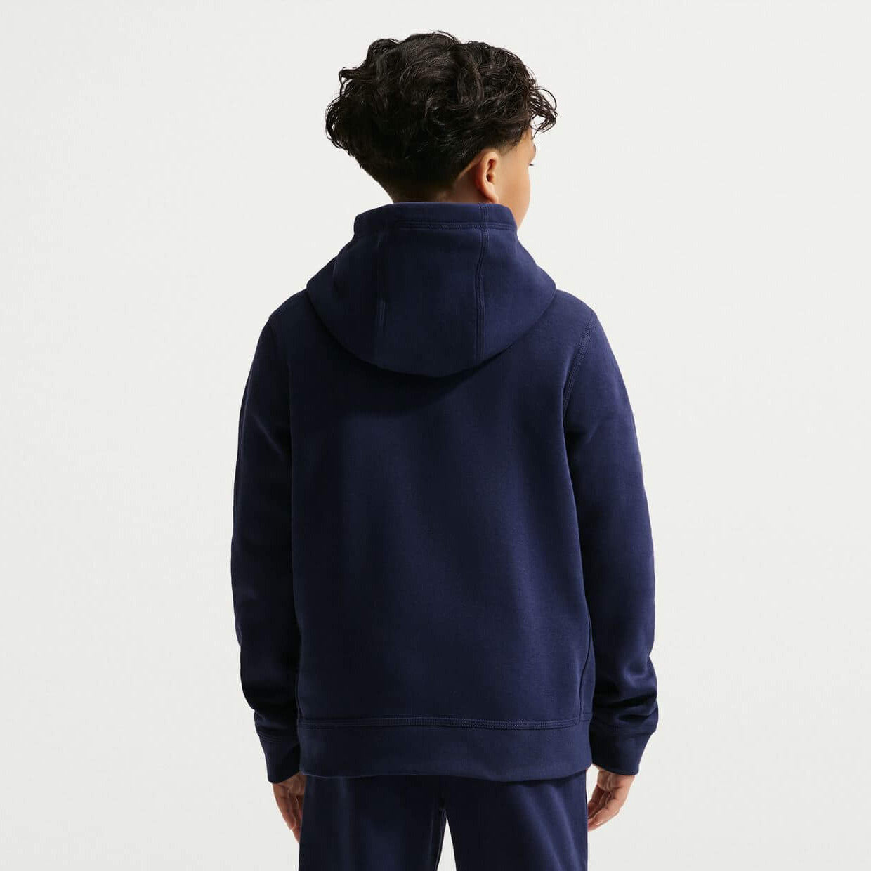 Nike 2026-27 Barcelona Youth Club Pullover Hoodie (Model - Back)