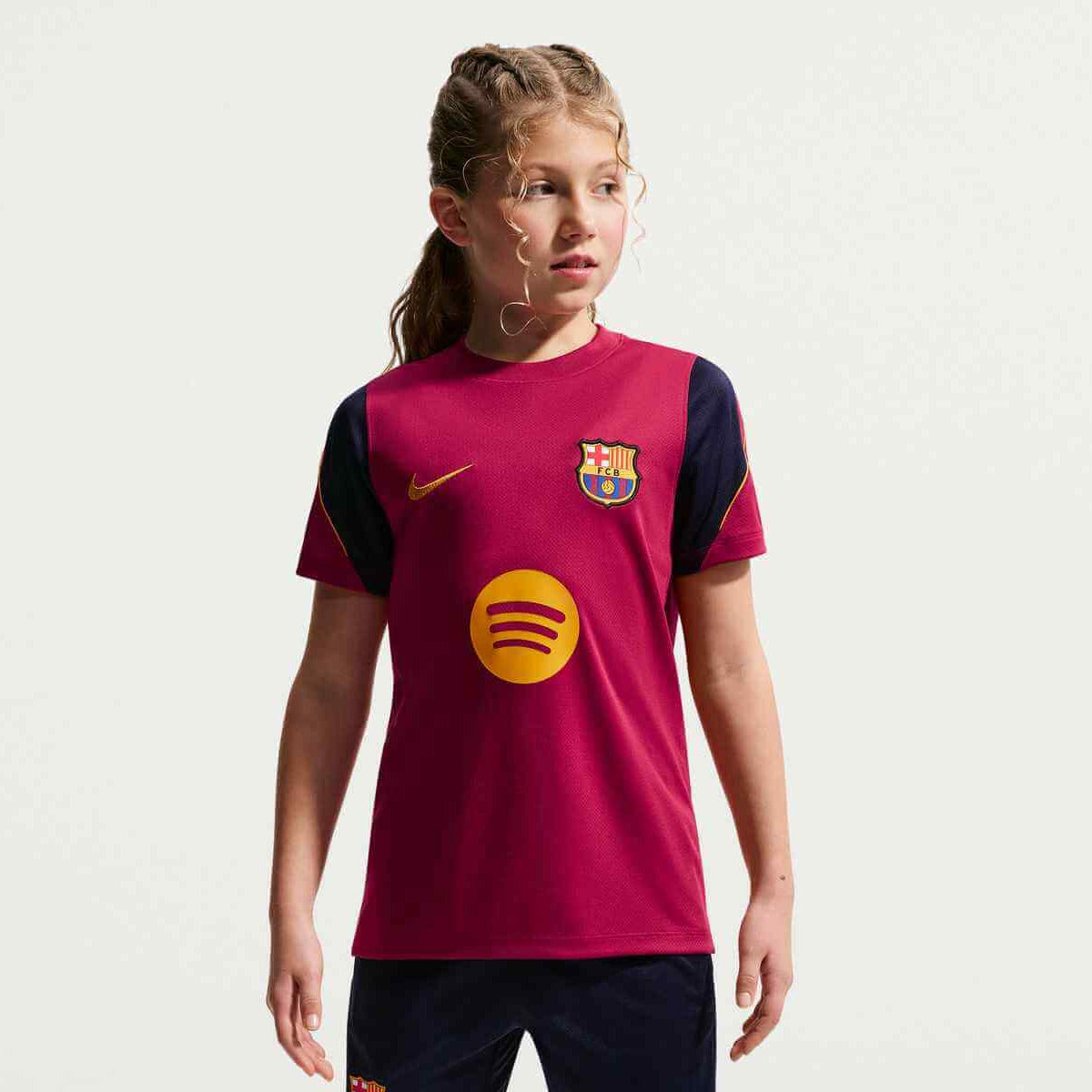 Nike 2026-27 Barcelona Youth Dri-Fit Strike Top (Model - Front)