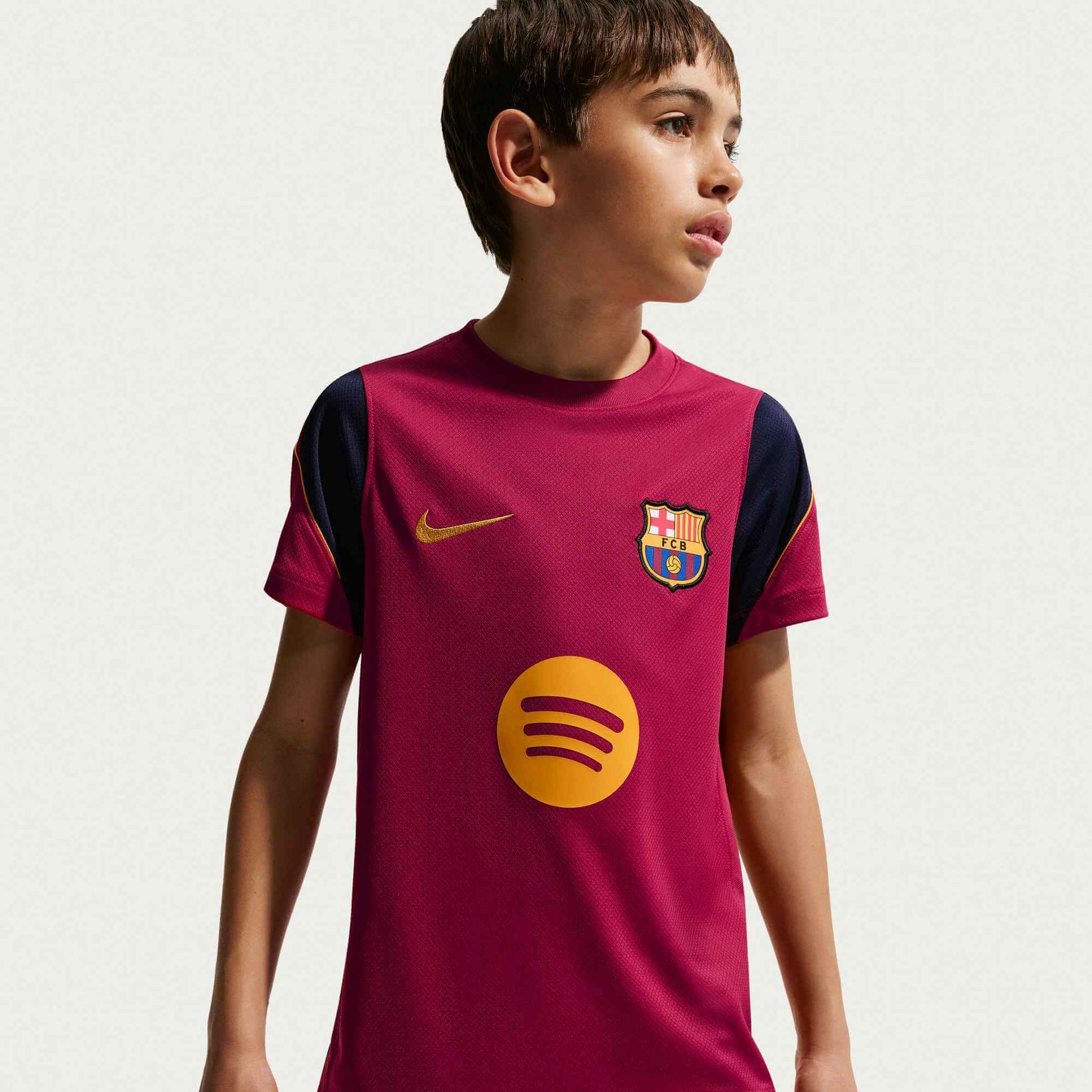 Nike 2026-27 Barcelona Youth Dri-Fit Strike Top (Model 1 - Front)