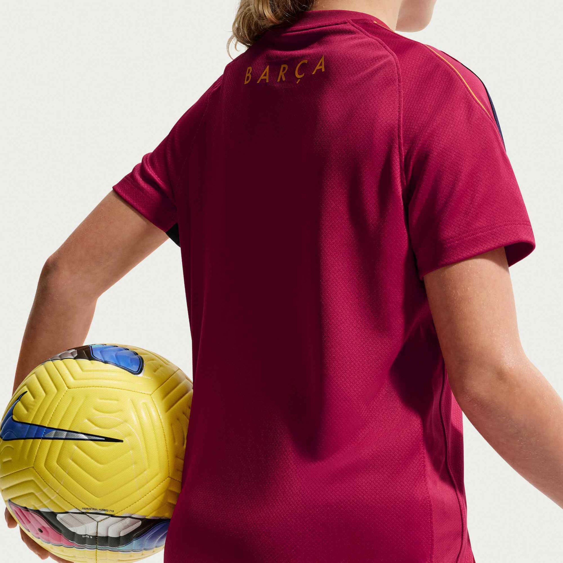 Nike 2026-27 Barcelona Youth Dri-Fit Strike Top (Model 2 - Back)