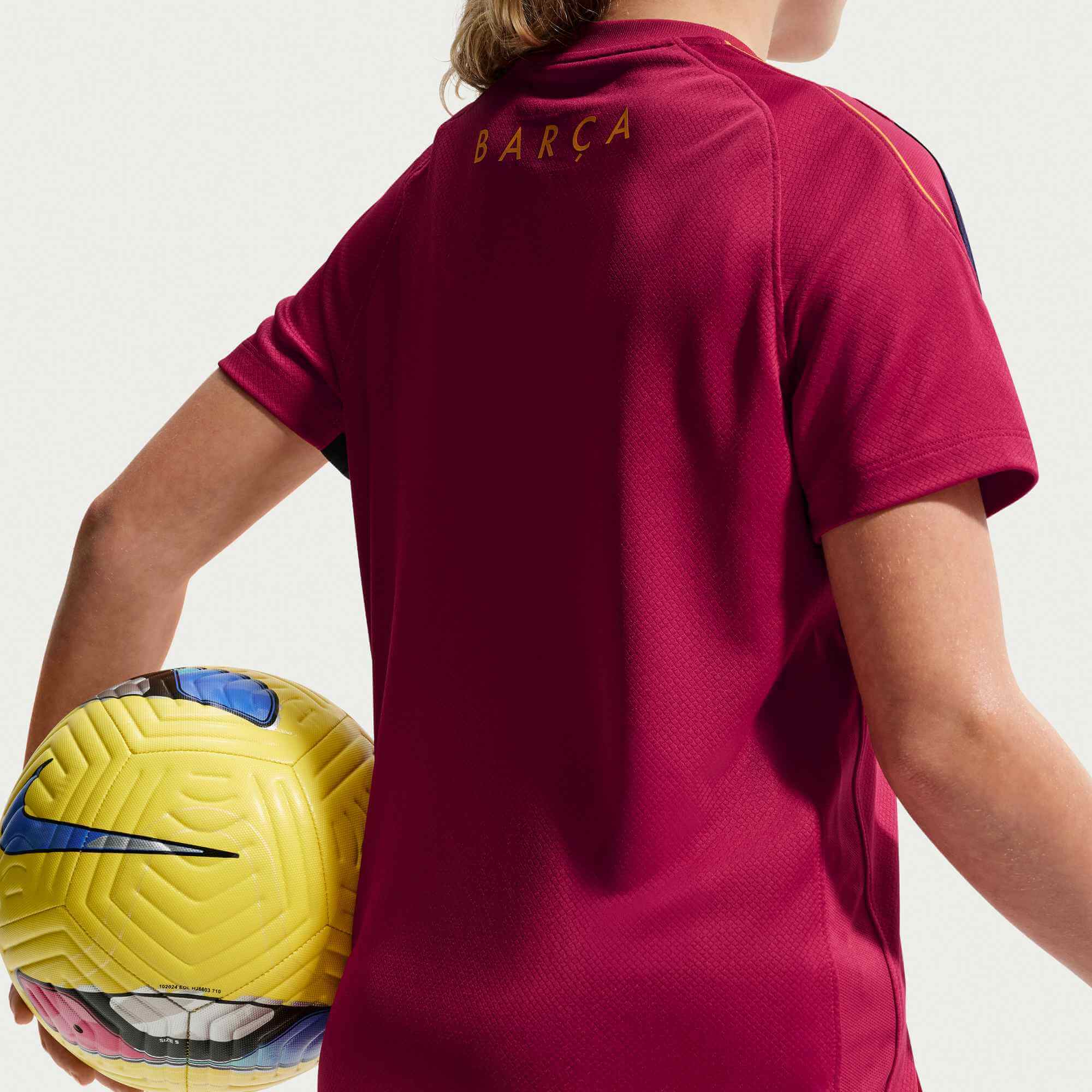 Nike 2026-27 Barcelona Youth Dri-Fit Strike Top (Model 2 - Back)