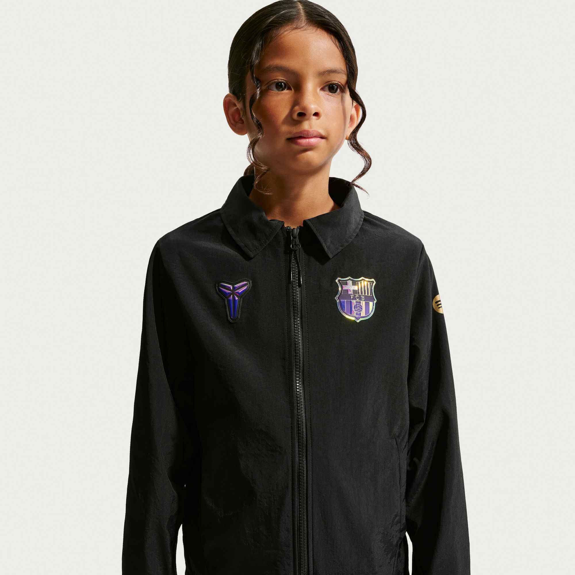 Nike 2026-27 Barcelona Youth KB Away Woven Jacket (Model 1 - Front)