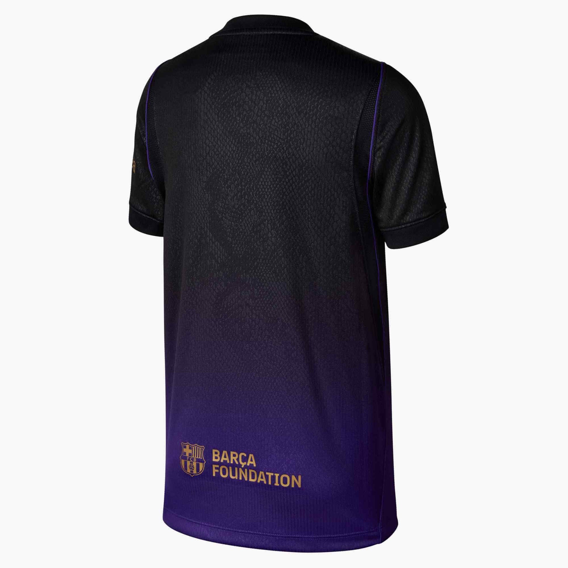 Nike 2026-27 Barcelona Youth Stadium Away Soccer Jersey (Back)