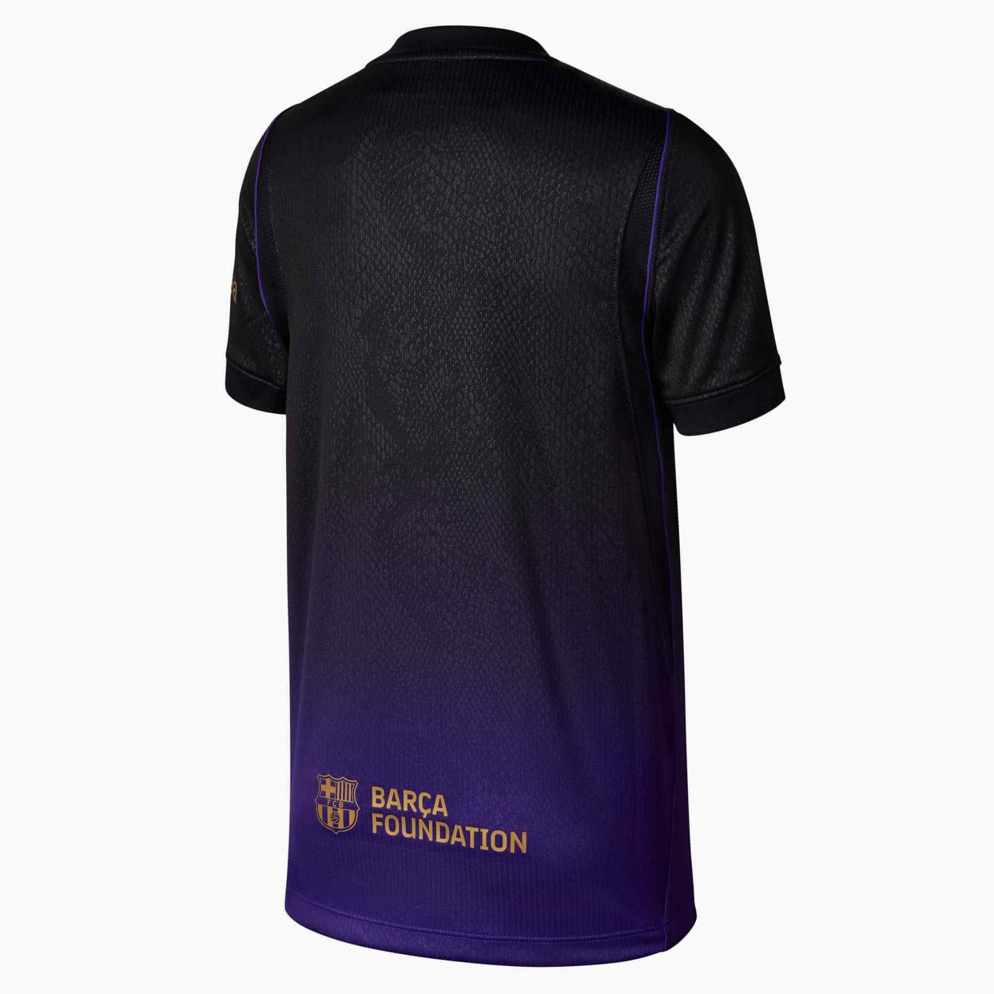 Nike 2026-27 Barcelona Youth Stadium Away Soccer Jersey (Back)