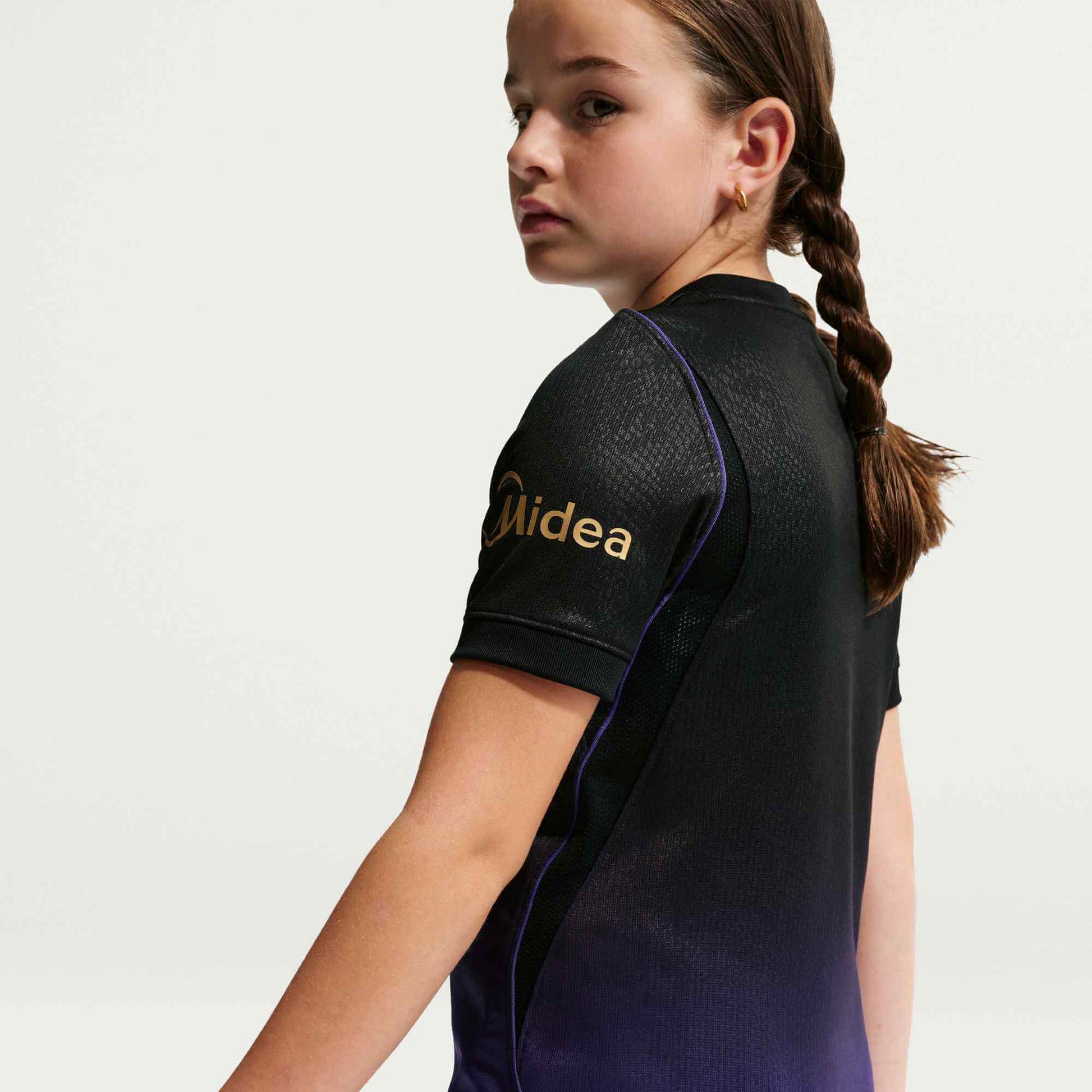 Nike 2026-27 Barcelona Youth Stadium Away Soccer Jersey (Model 1 - Back)