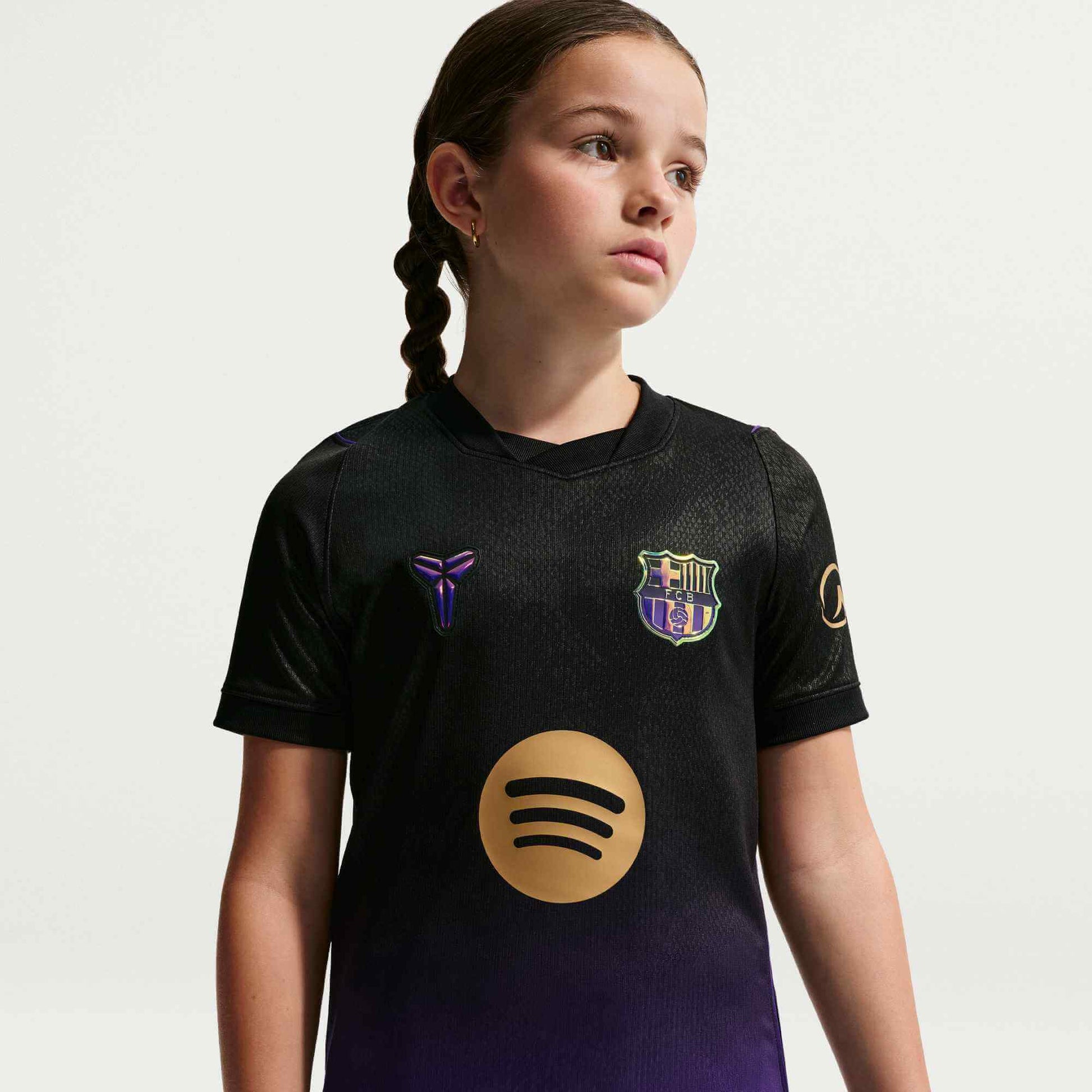 Nike 2026-27 Barcelona Youth Stadium Away Soccer Jersey (Model 1 - Front)