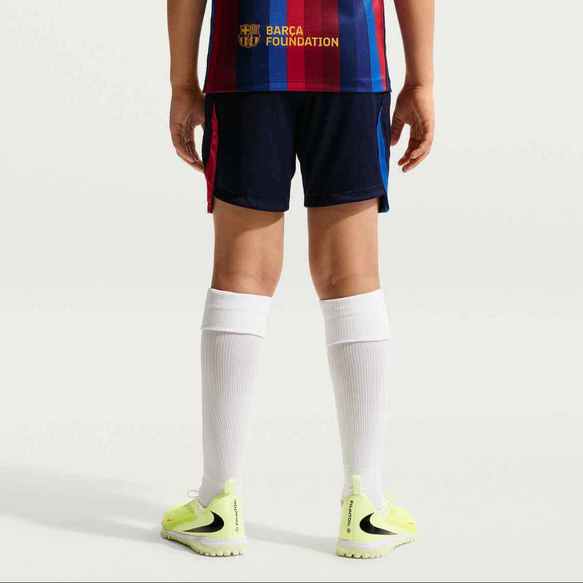 Nike 2026-27 Barcelona Youth Stadium Home Shorts (Model - Back)