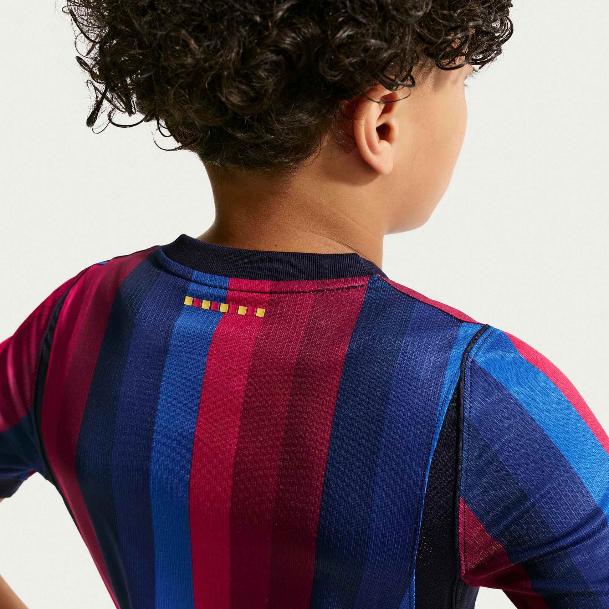 Nike 2026-27 Barcelona Youth Stadium Home Soccer Jersey (Detail 2)