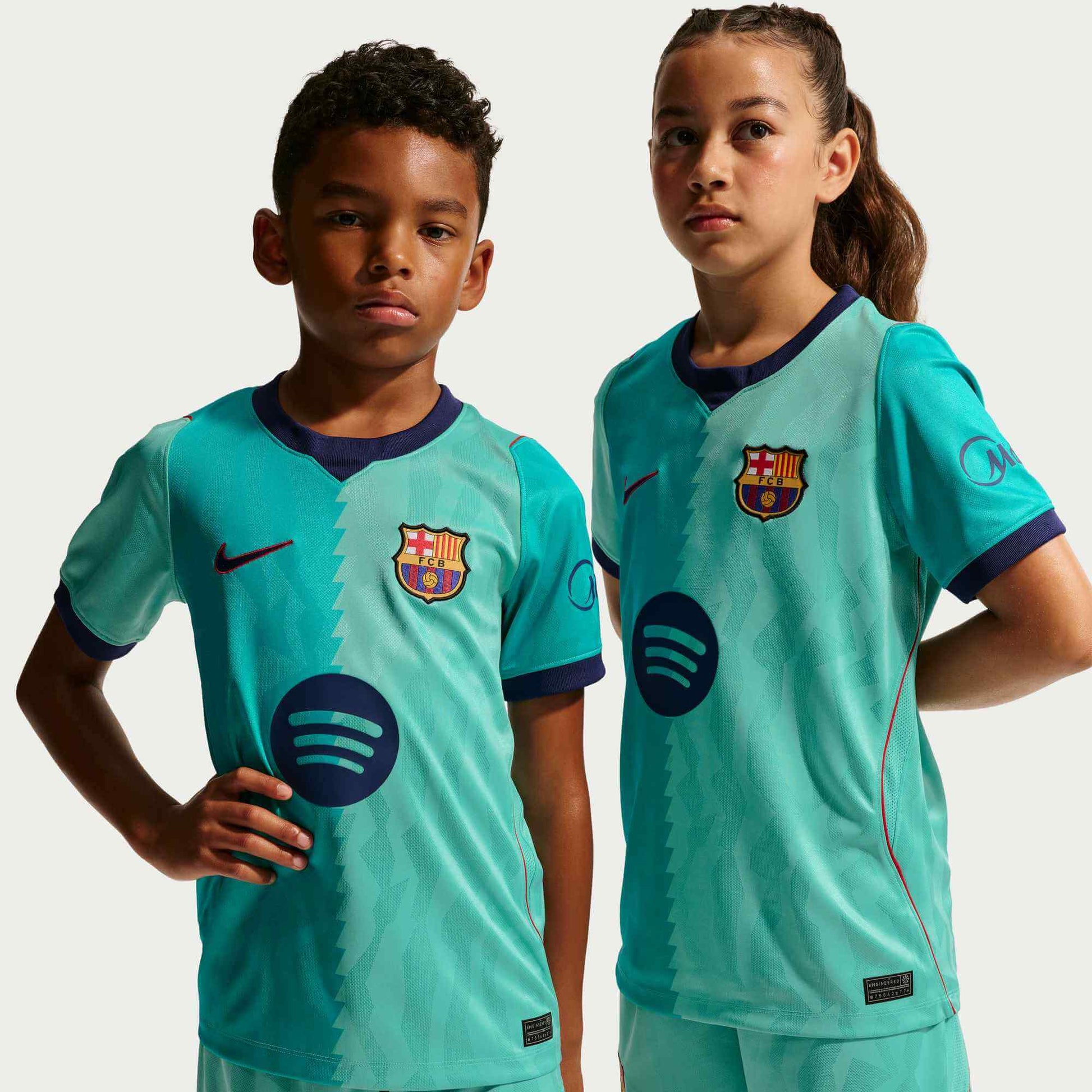 Nike 2026-27 Barcelona Youth Stadium Third Soccer Jersey (Models - Front)
