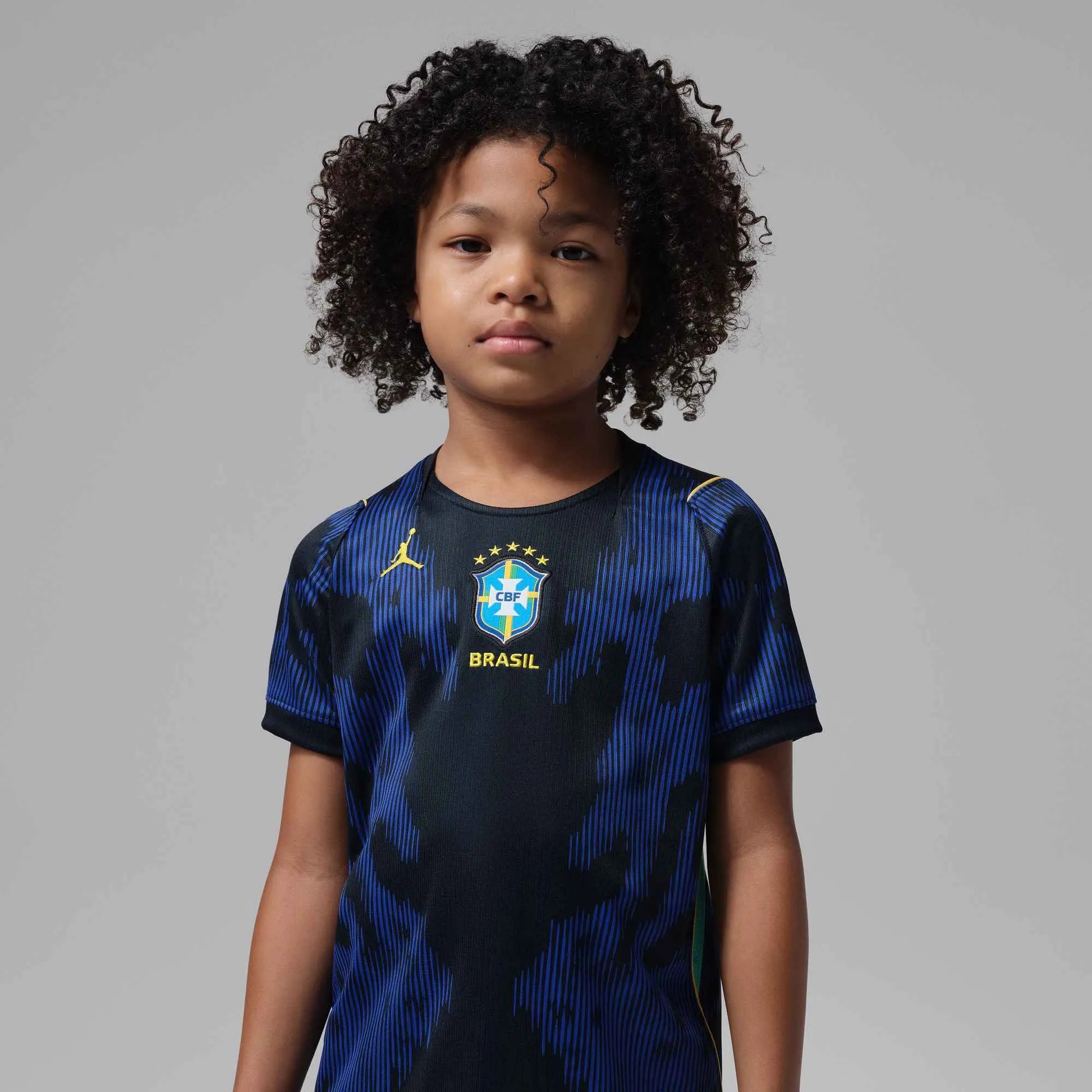 Nike 2026-27 Brazil Little Kids' Stadium Away Kit (Model - Jersey Front)