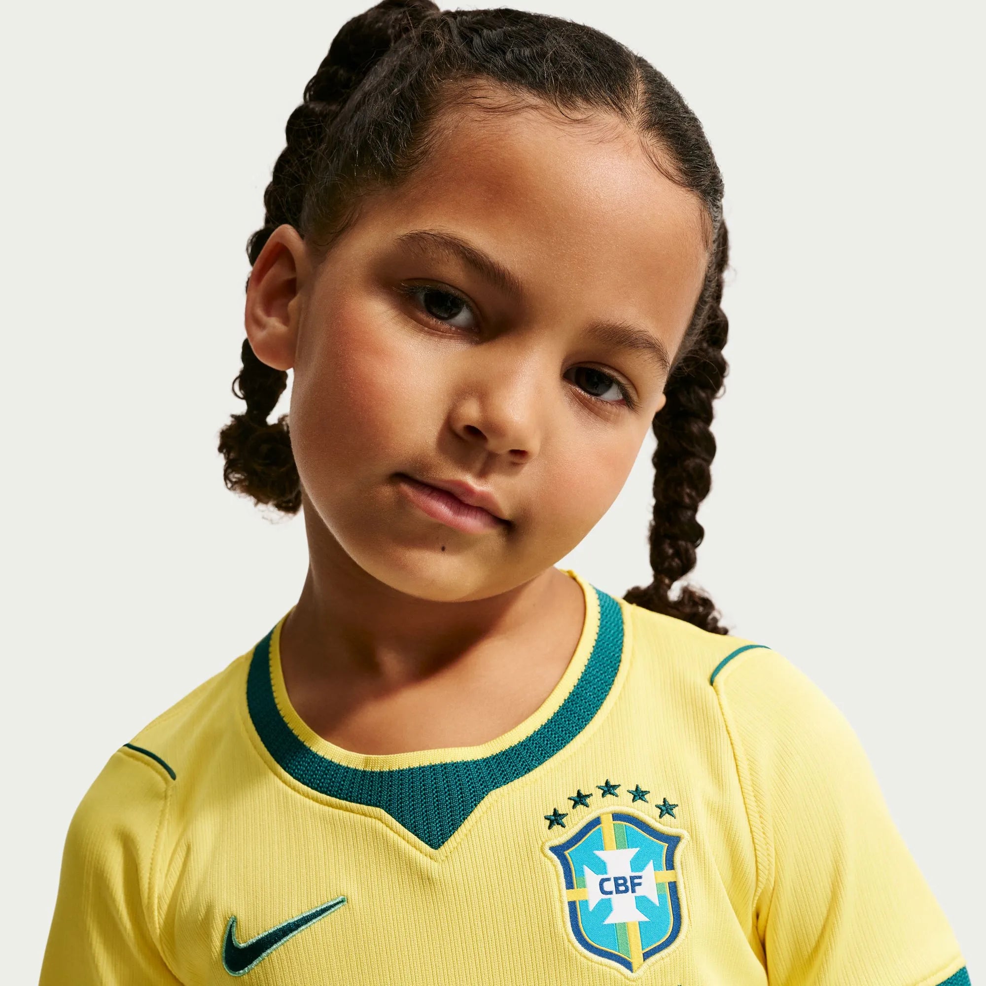 Nike 2026-27 Brazil Little Kids' Stadium Home Kit