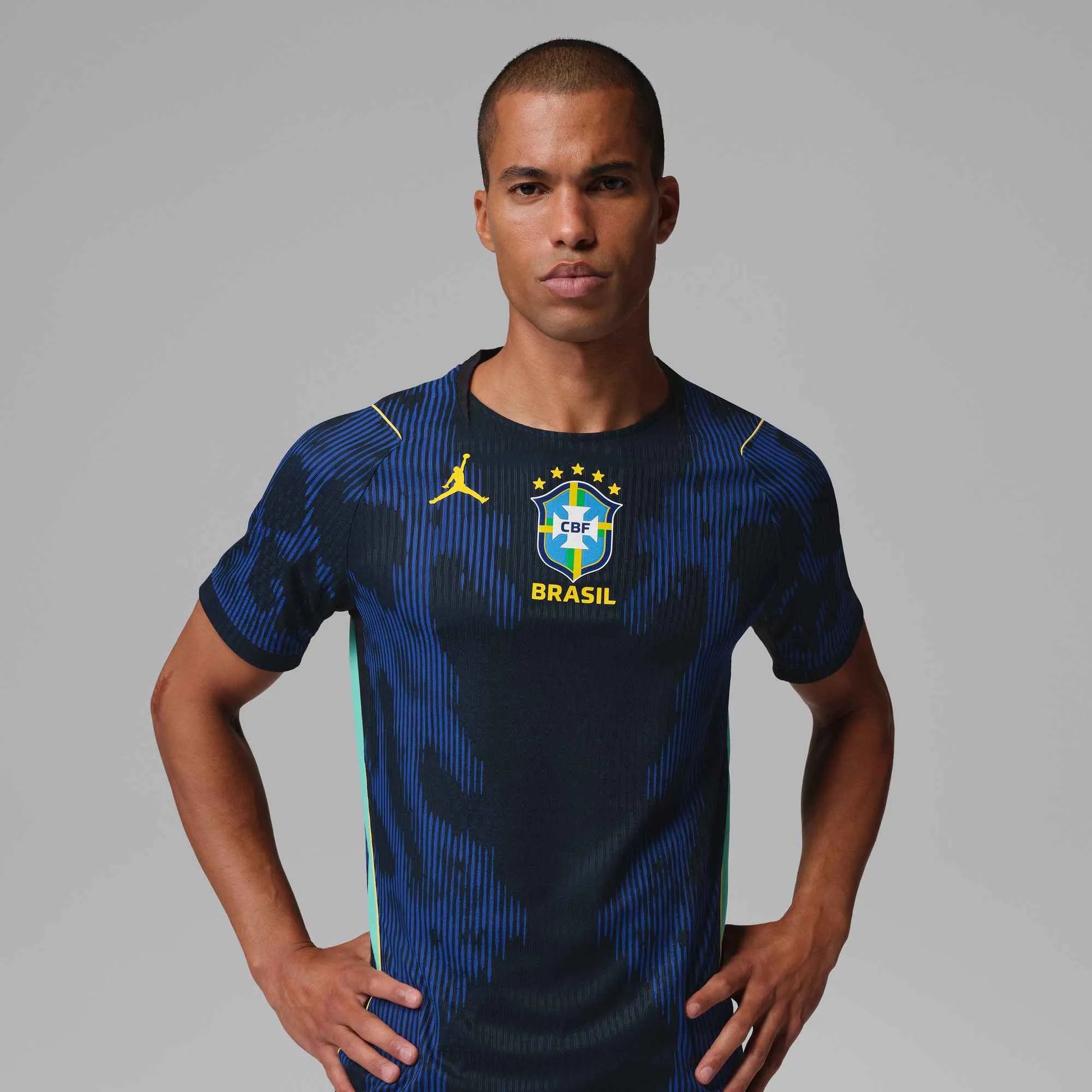 Nike 2026-27 Brazil Men's Authentic Away Soccer Jersey (Model - Front)