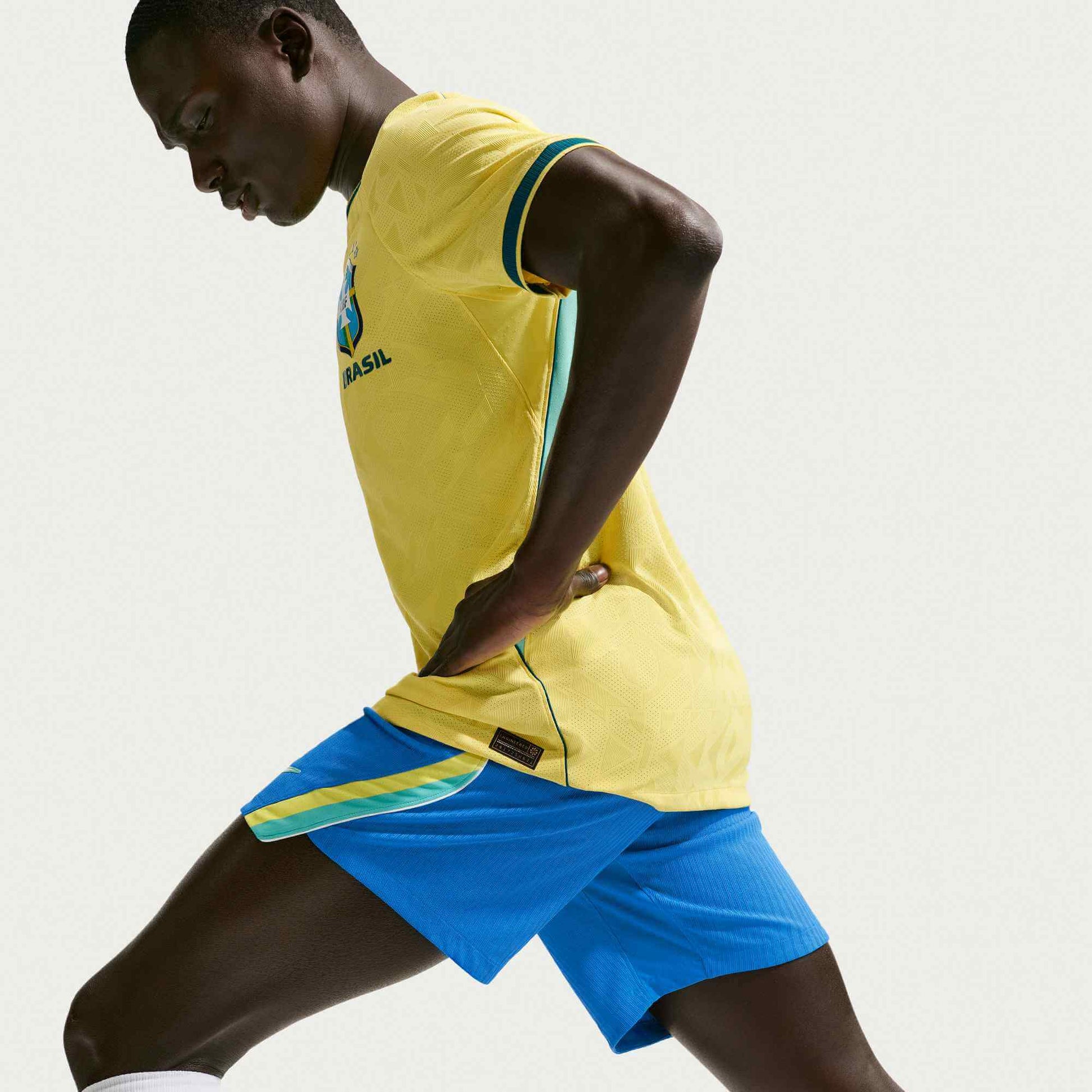 Nike 2026-27 Brazil Men's Authentic Home Shorts (Model - Side)