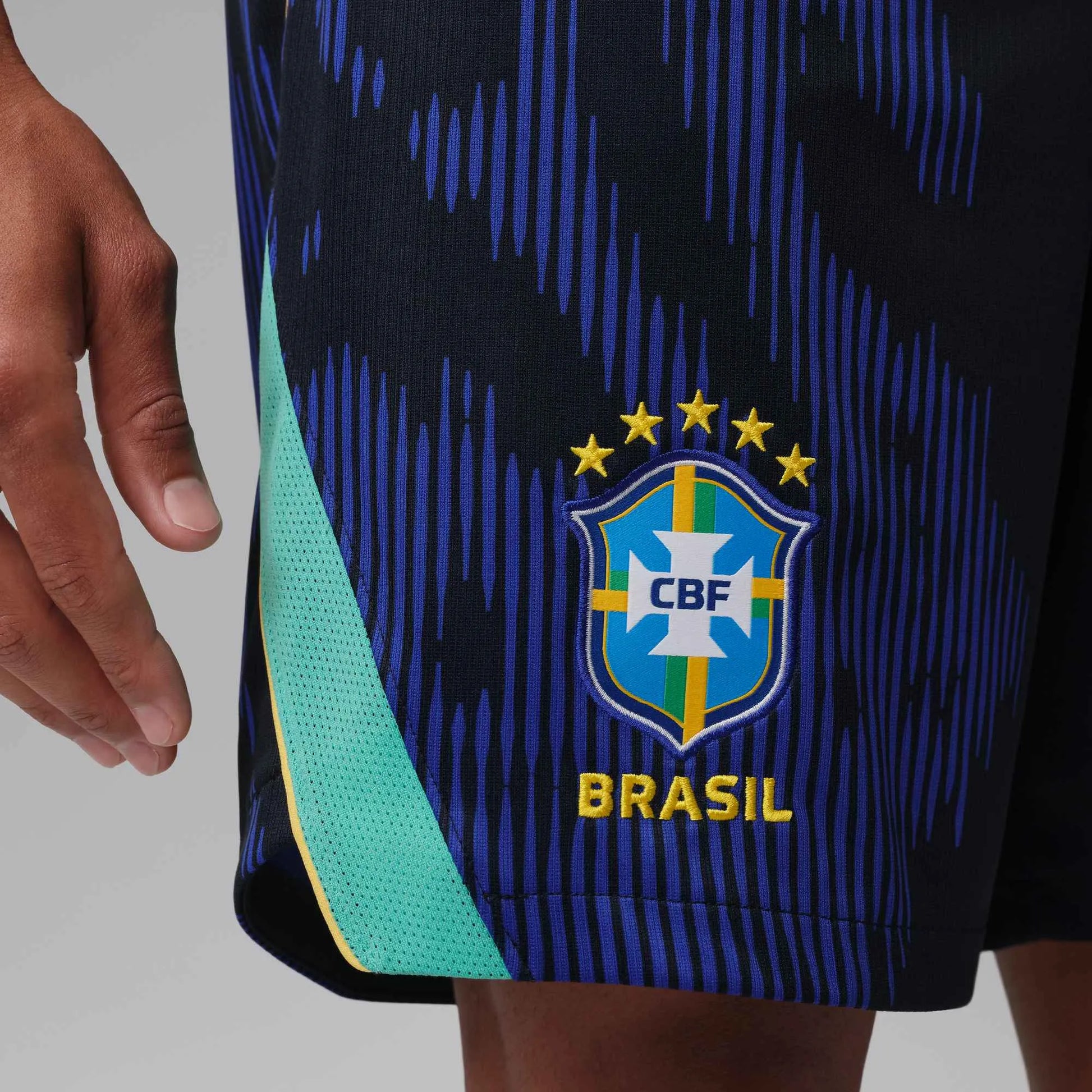 Nike 2026-27 Brazil Men's Stadium Away Shorts (Detail 2)