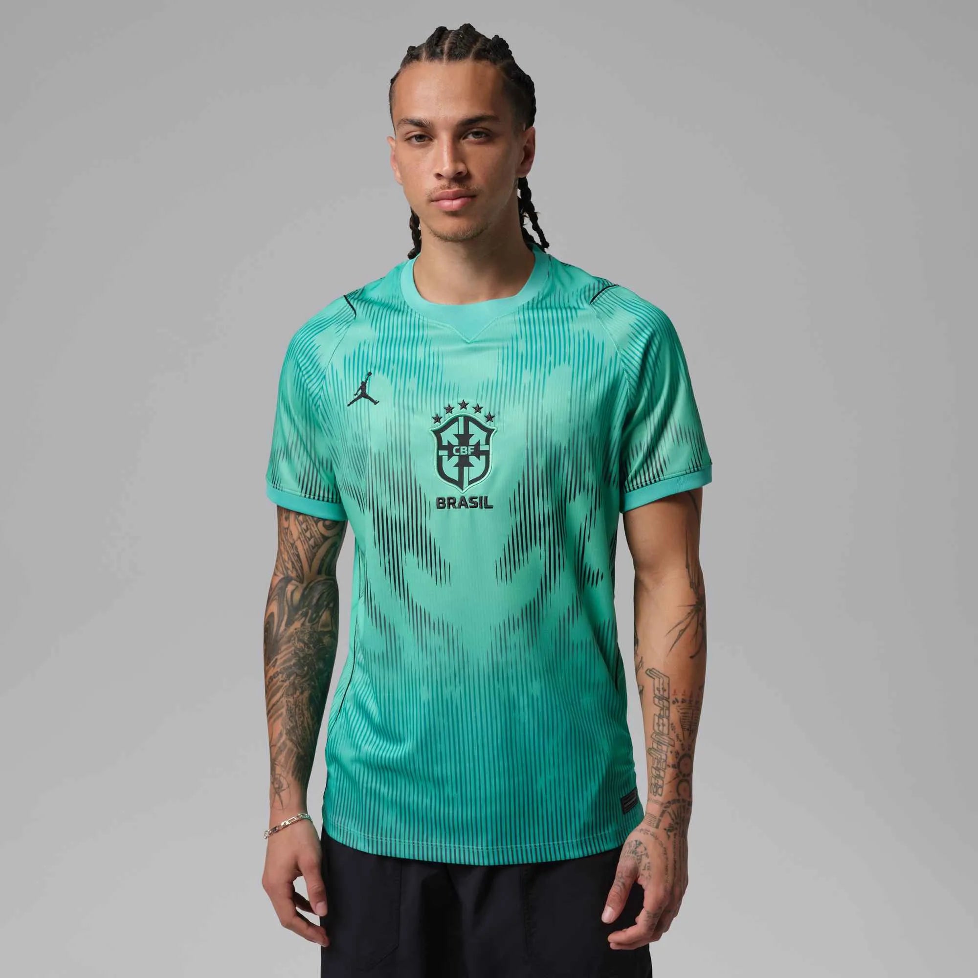 Nike 2026-27 Brazil Men's Stadium Goalkeeper Soccer Jersey (Model - Front)