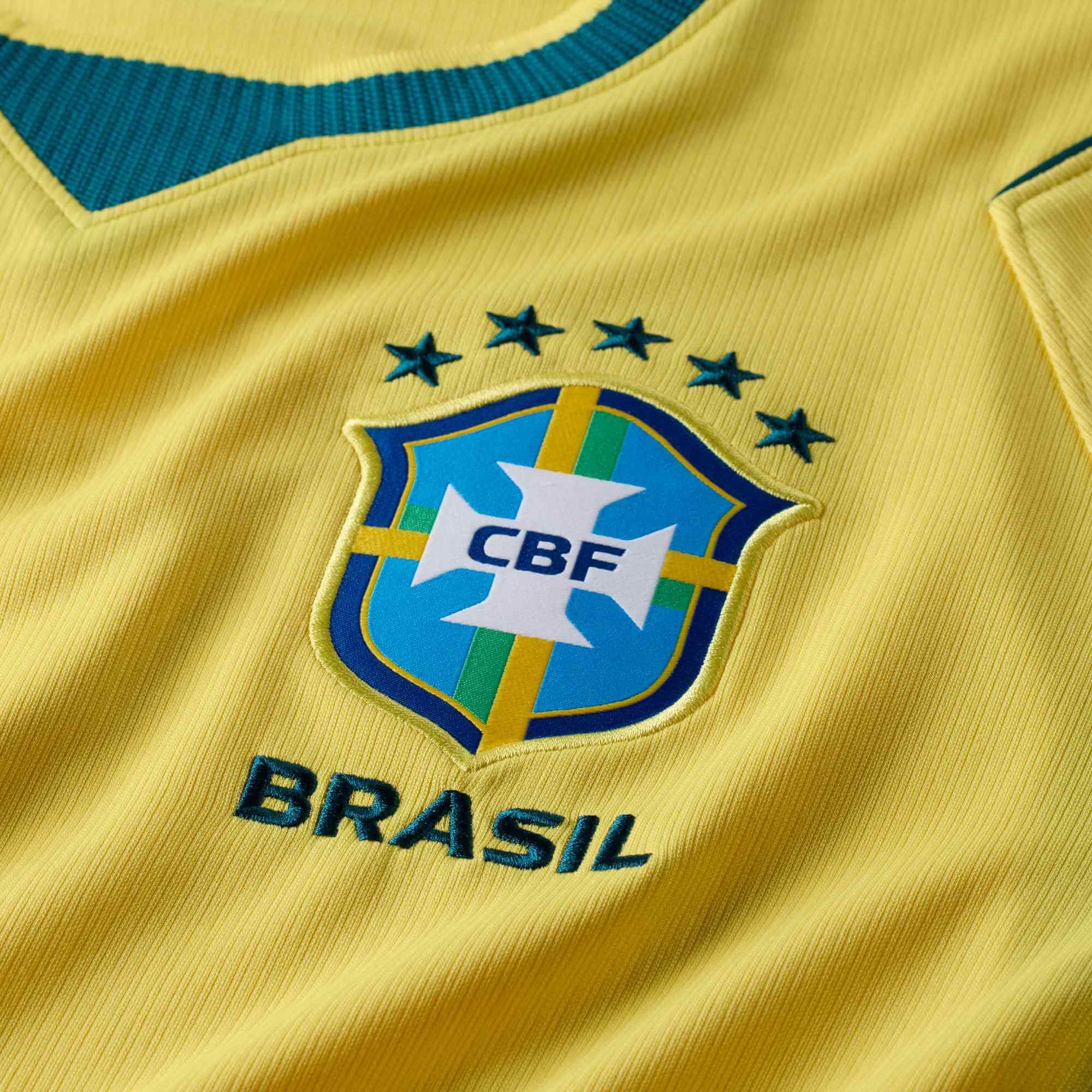 Nike 2026-27 Brazil Men's Stadium Home Soccer Jersey (Detail 3)