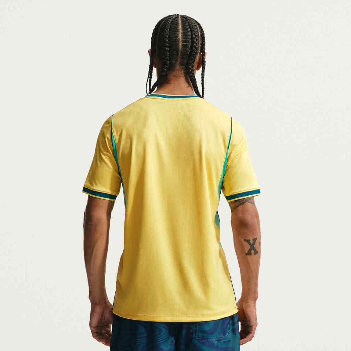 Nike 2026-27 Brazil Men's Stadium Home Soccer Jersey (Model - Back)