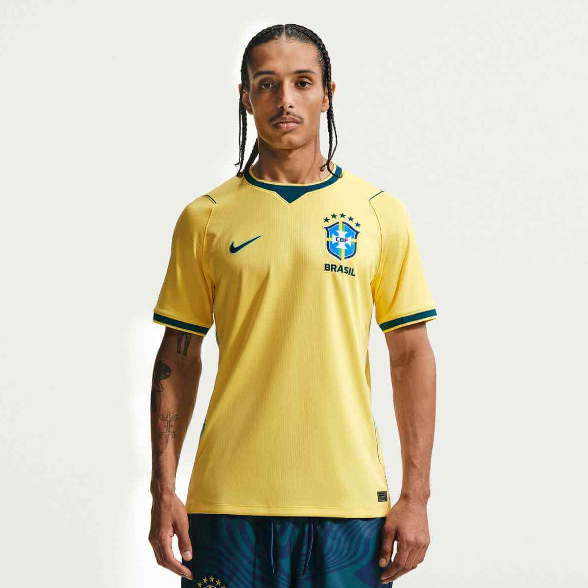 Nike 2026-27 Brazil Men's Stadium Home Soccer Jersey (Model - Front)