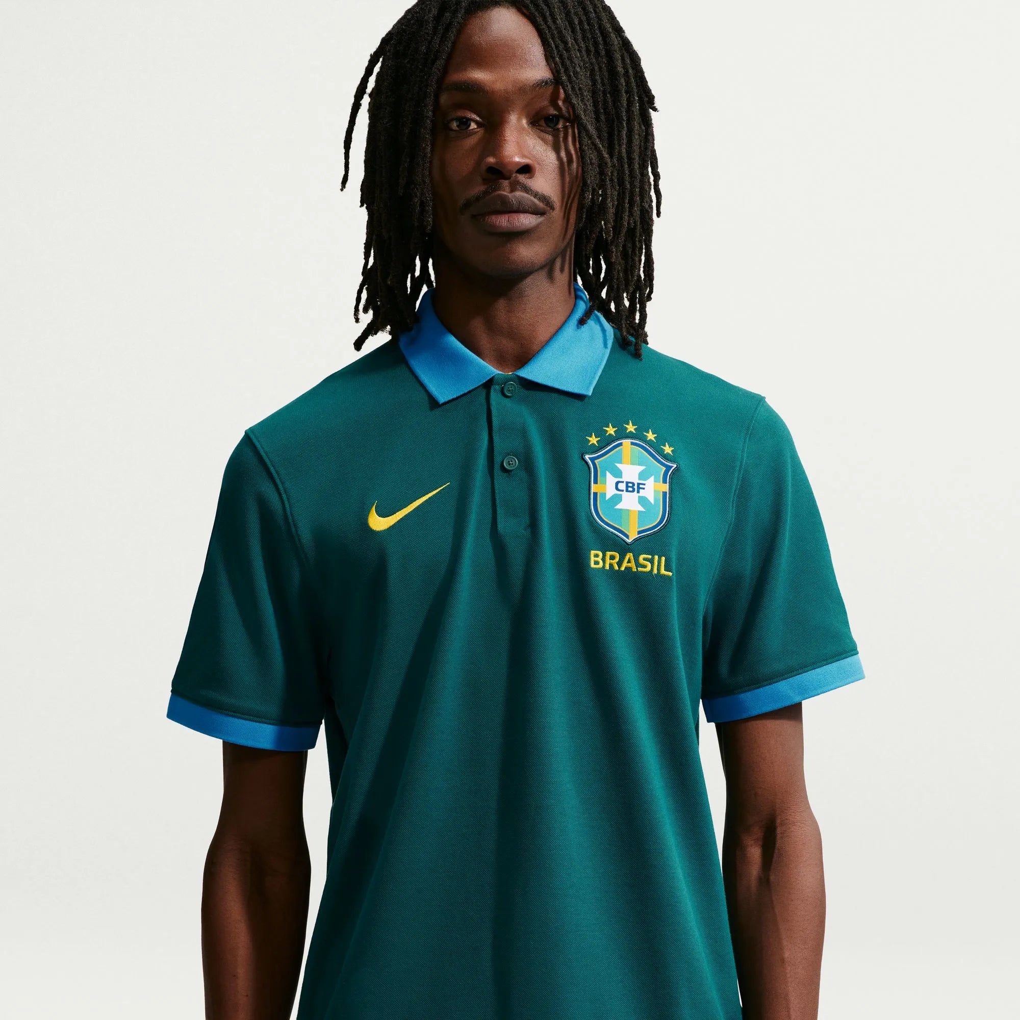 Nike 2026-27 Brazil Men's The Nike Polo 2.0 (Detail 1)