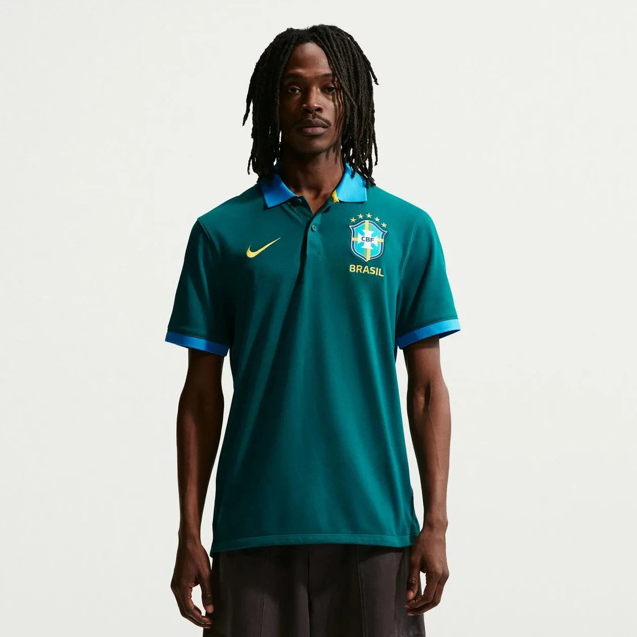 Nike 2026-27 Brazil Men's The Nike Polo 2.0 (Model - Front)