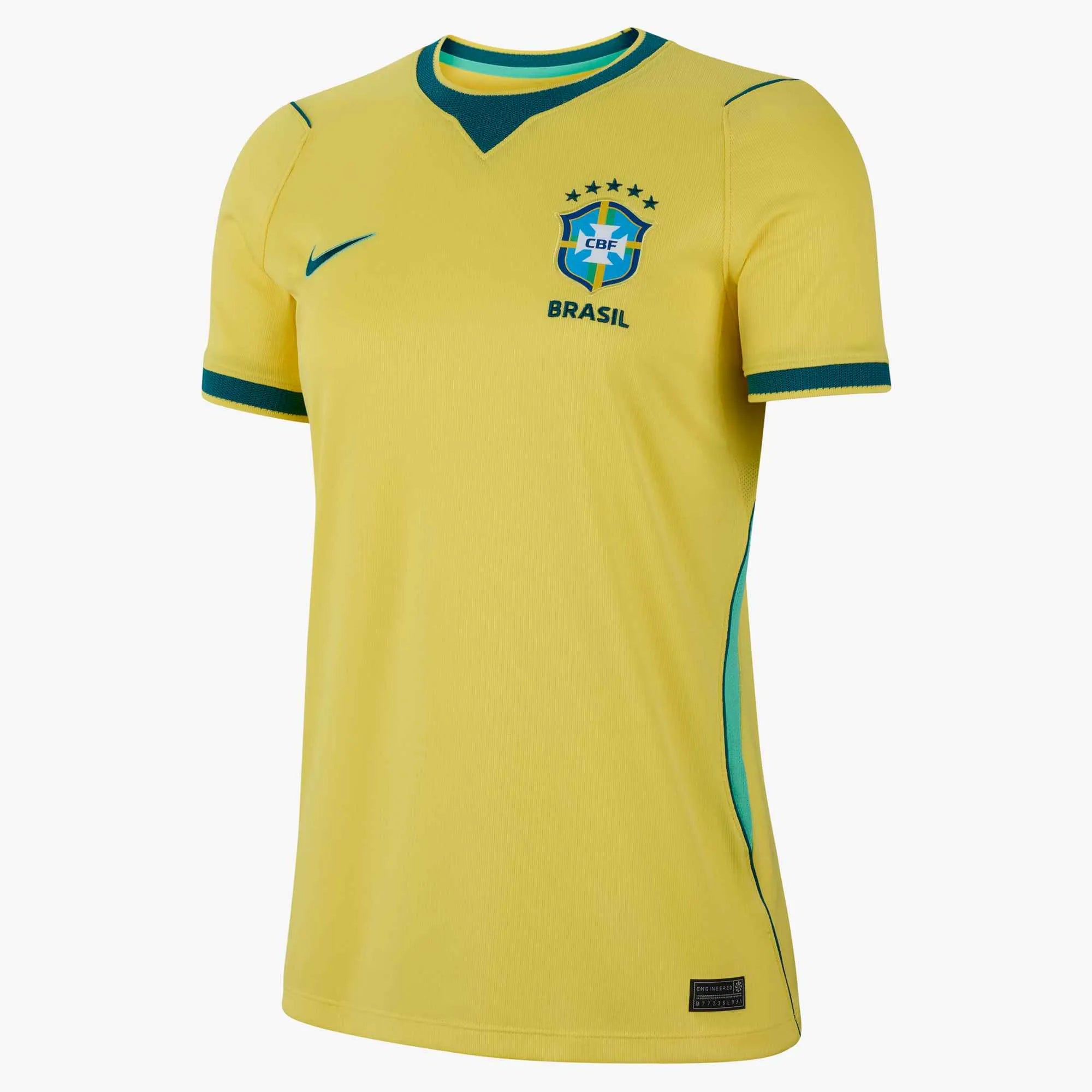 Nike 2026-27 Brazil Women's Stadium Home Soccer Jersey (Front)