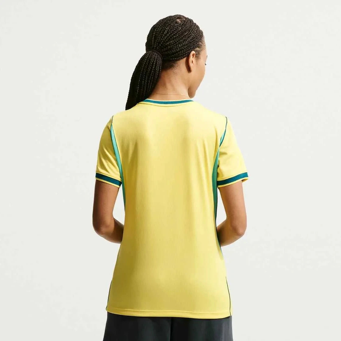Nike 2026-27 Brazil Women's Stadium Home Soccer Jersey (Model - Back)
