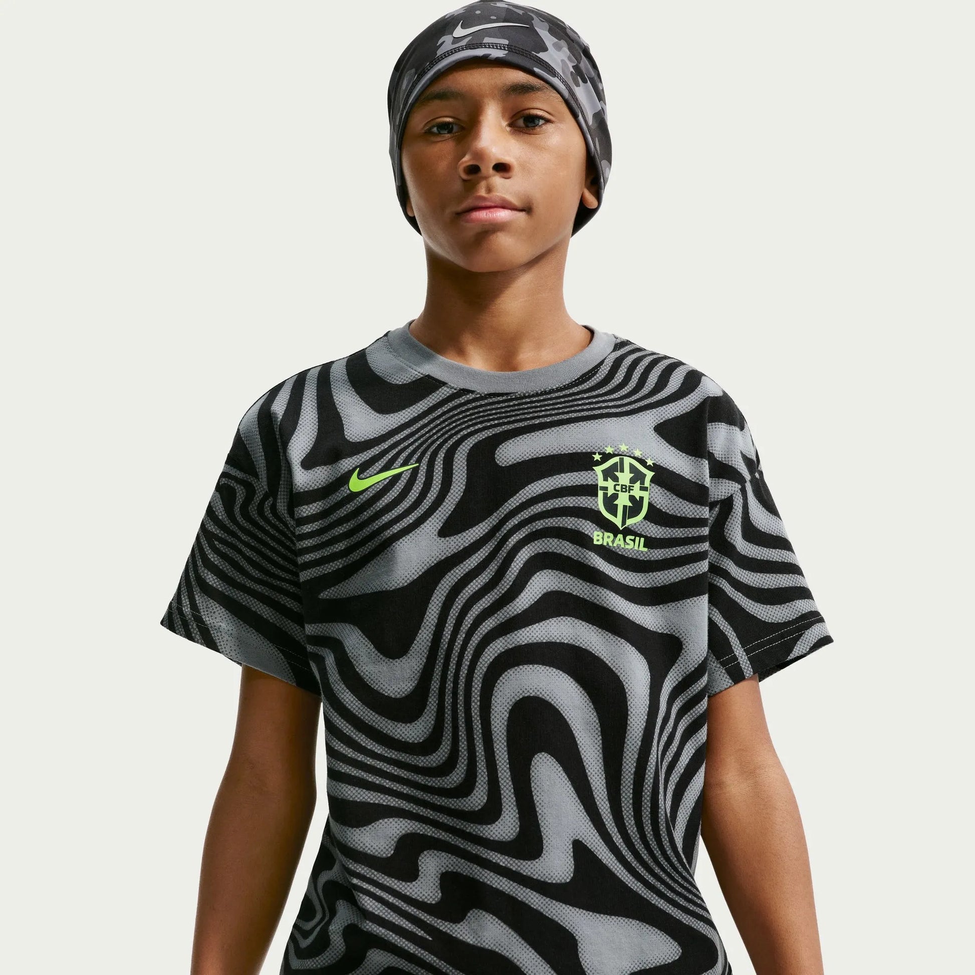 Nike 2026-27 Brazil Youth All Over Print Tee