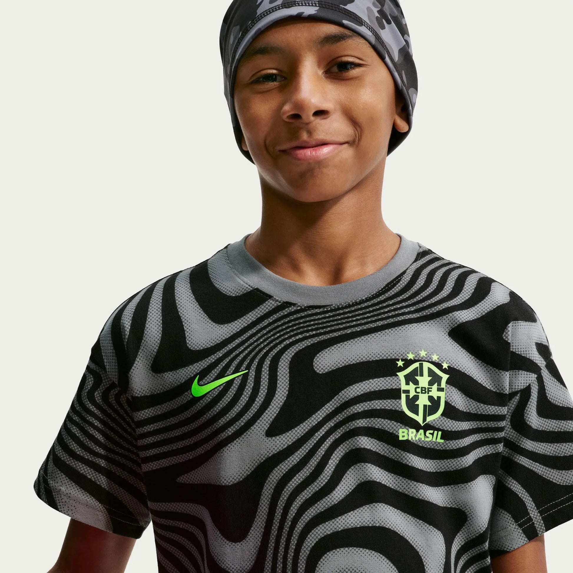Nike 2026-27 Brazil Youth All Over Print Tee