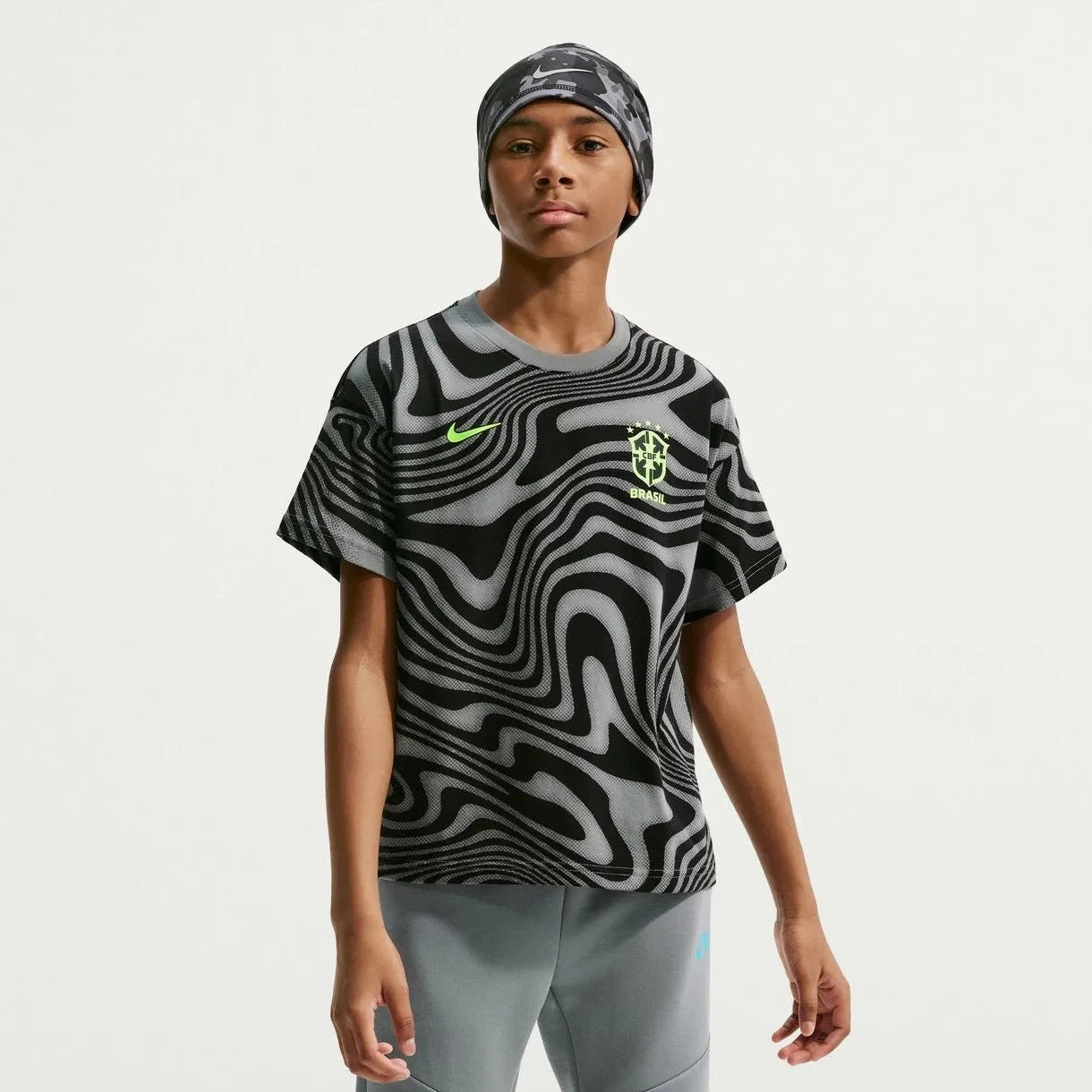 Nike 2026-27 Brazil Youth All Over Print Tee