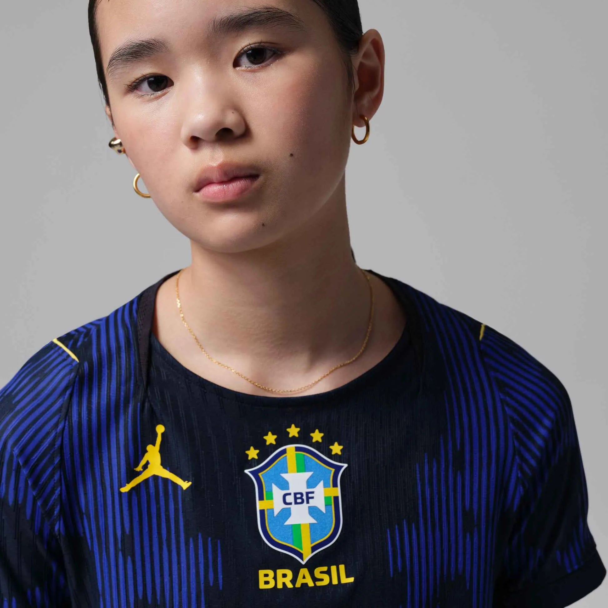 Nike 2026-27 Brazil Youth Authentic Away Soccer Jersey (Detail 1)