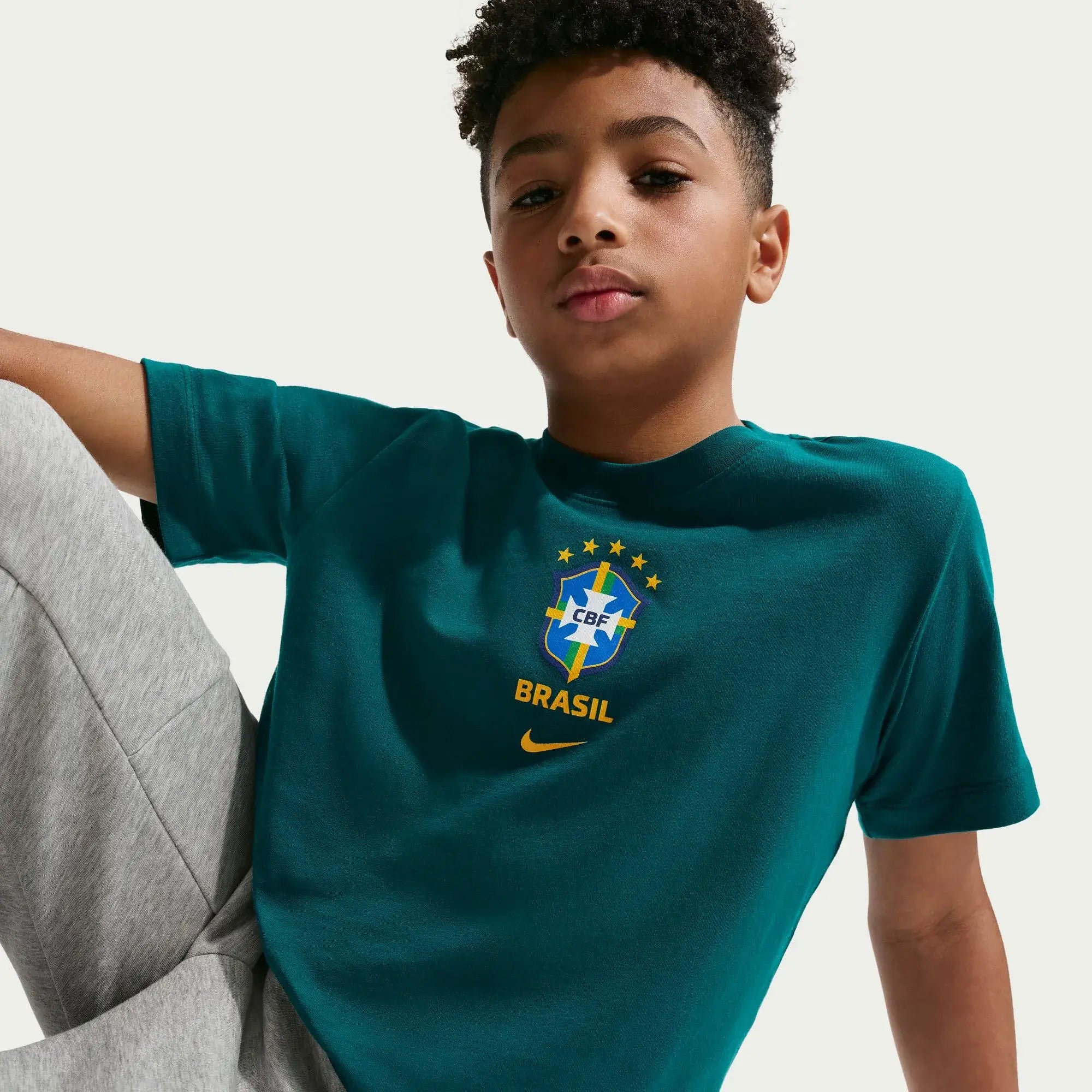 Nike 2026-27 Brazil Youth Crest Tee