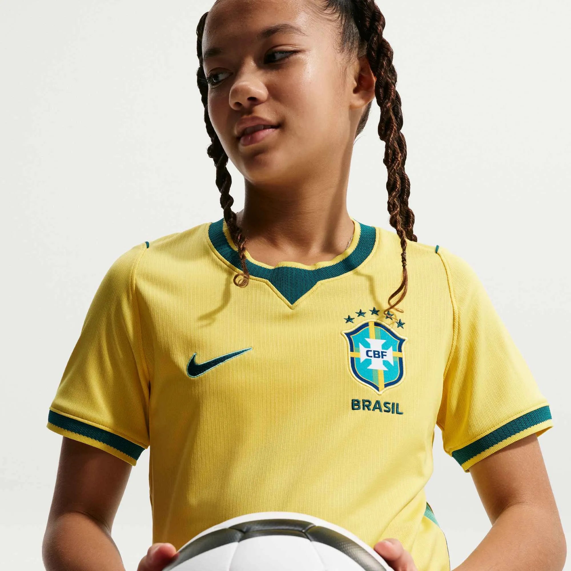 Nike 2026-27 Brazil Youth Stadium Home Soccer Jersey
