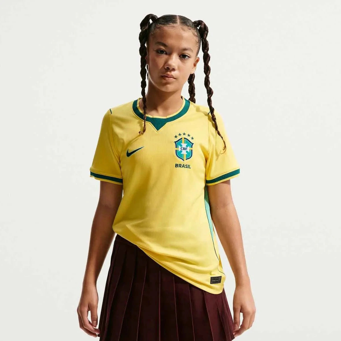 Nike 2026-27 Brazil Youth Stadium Home Soccer Jersey
