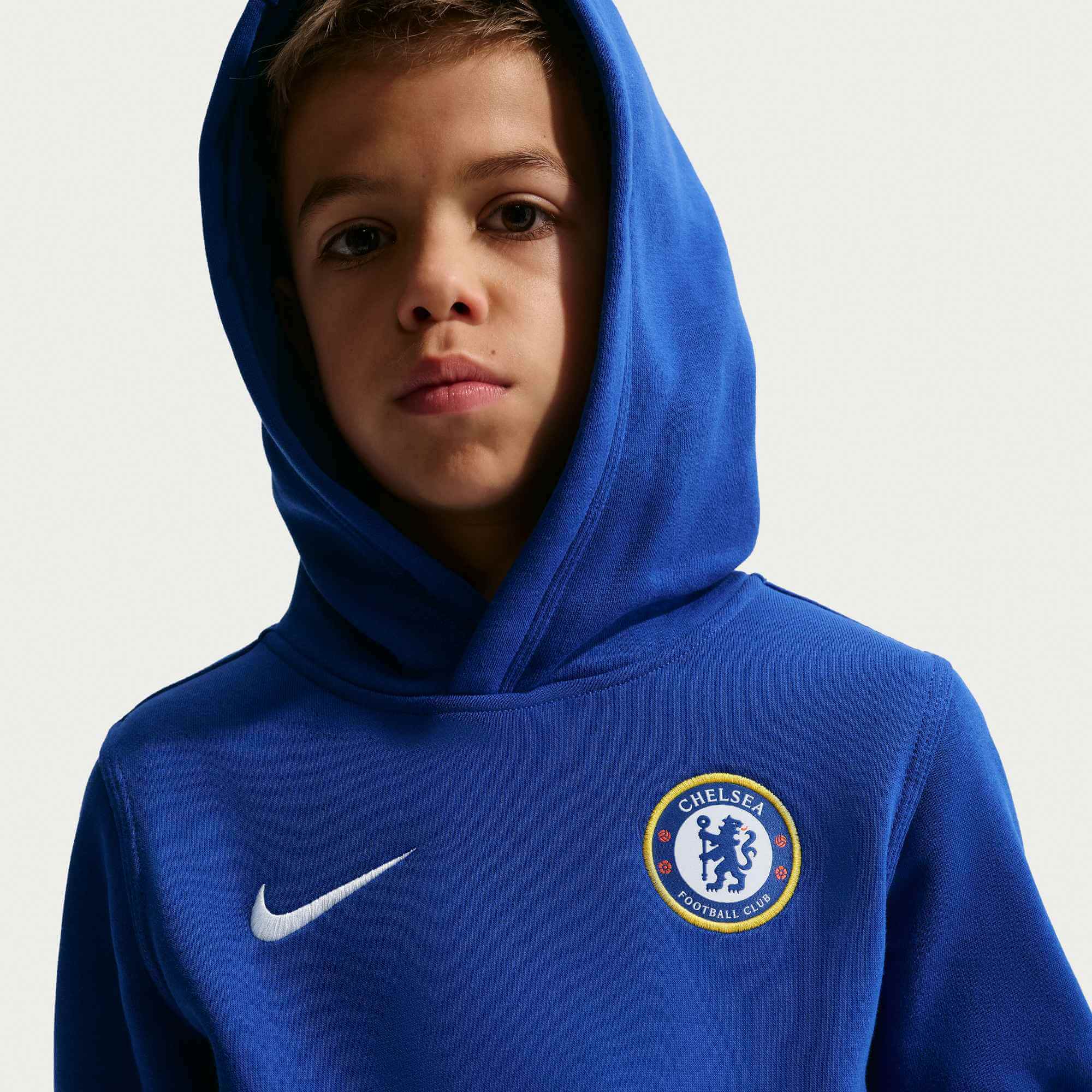 Nike 2026-27 Chelsea Youth Club Pullover Hoodie (Detail 3)