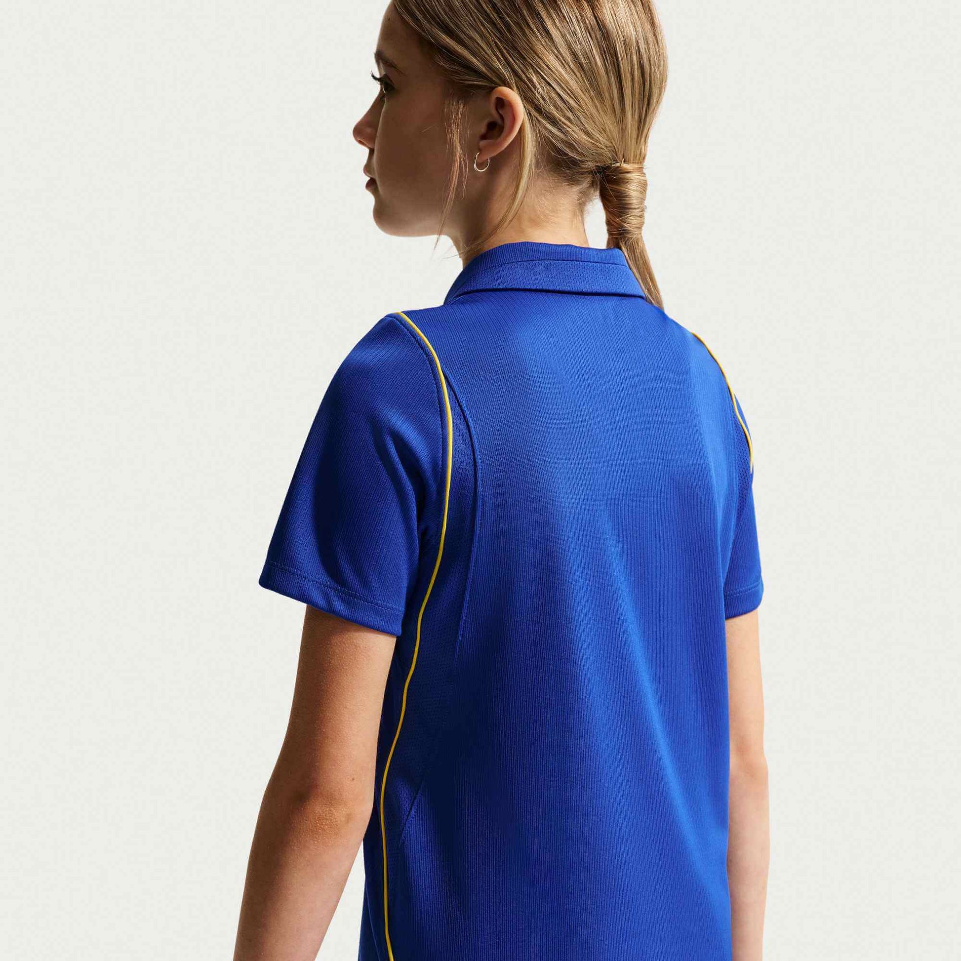 Nike 2026-27 Chelsea Youth Stadium Home Soccer Jersey (Model - Back)