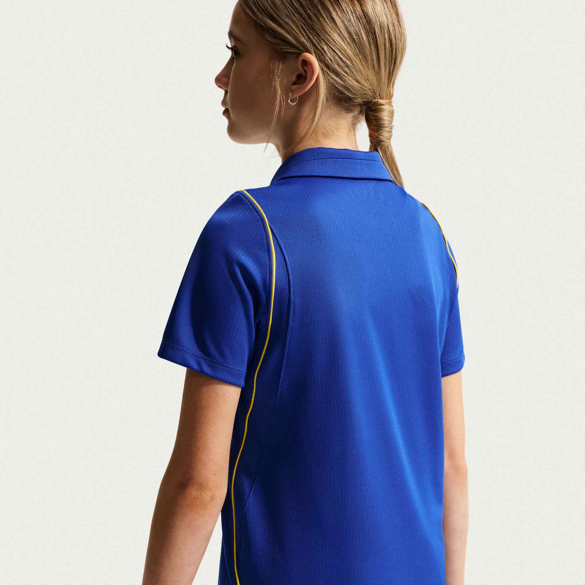 Nike 2026-27 Chelsea Youth Stadium Home Soccer Jersey (Model - Back)