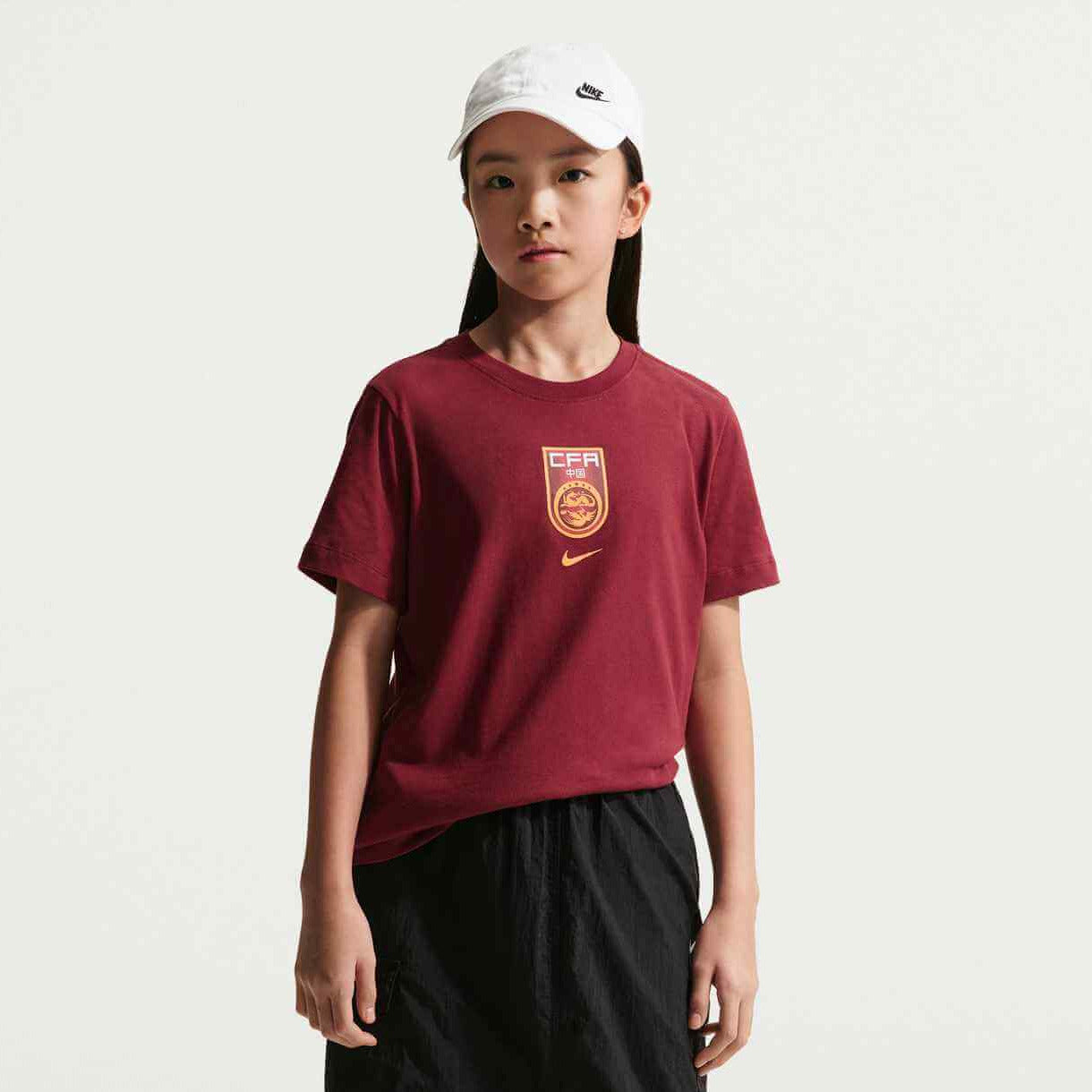 Nike 2026-27 China Youth Crest Tee (Model - Front)