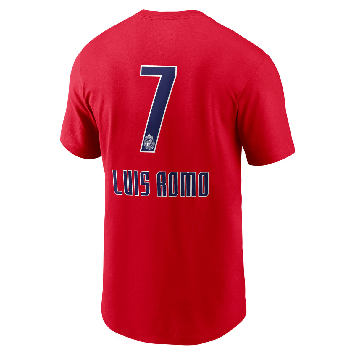 Nike 2026-27 Chivas Men's Core Luis Romo #7 Tee Red (Back)