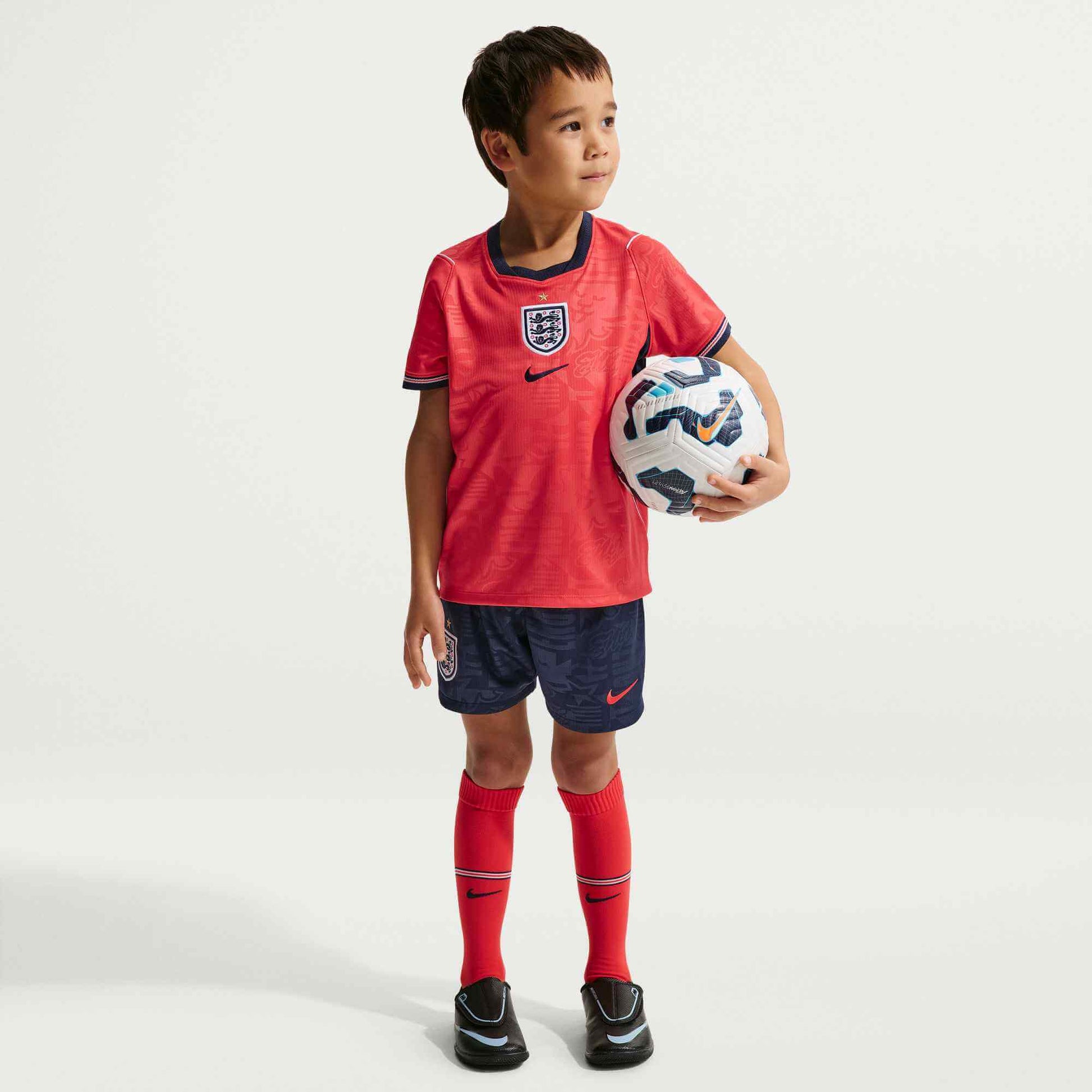 Nike 2026-27 England Little Kids' Stadium Away Kit (Model - Front)