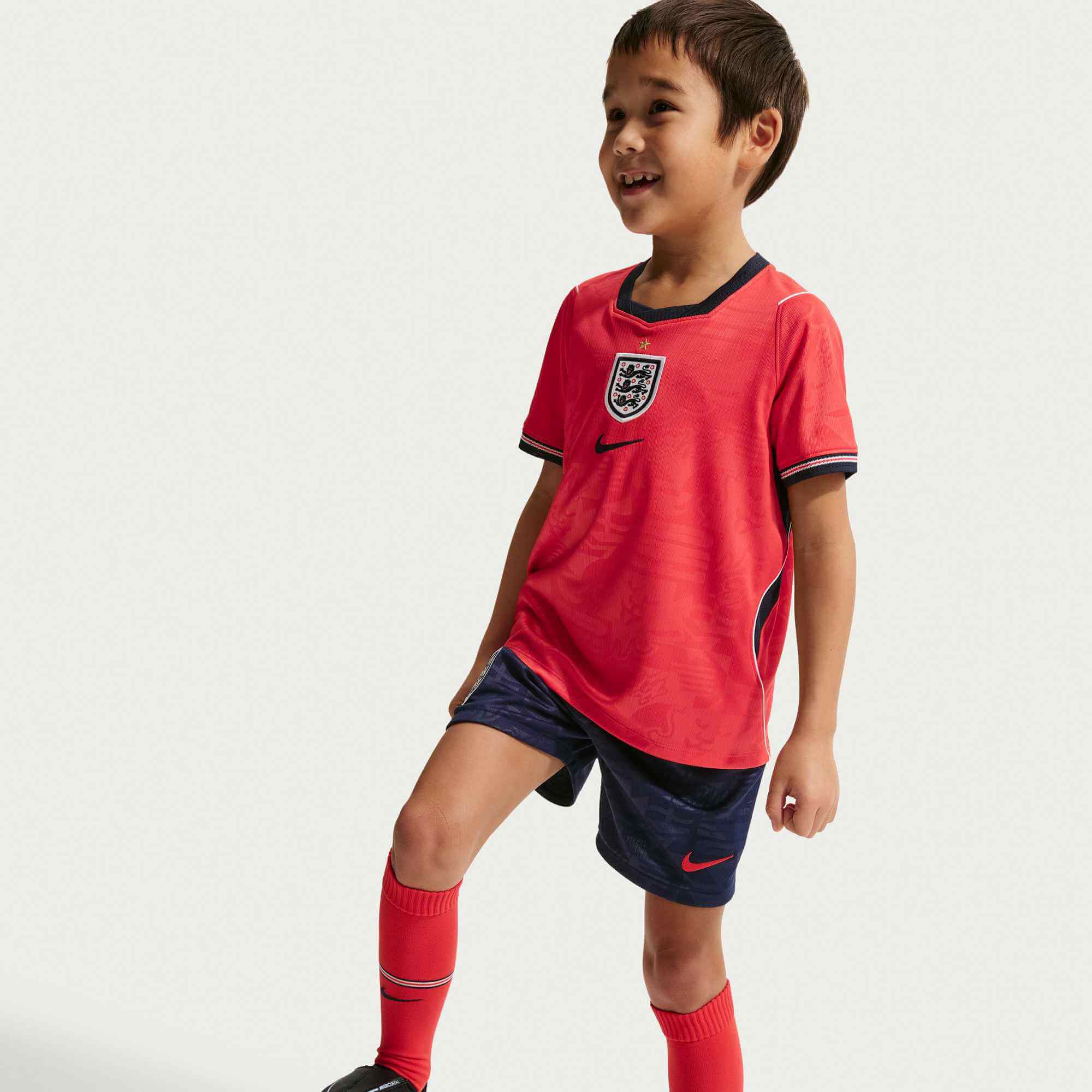 Nike 2026-27 England Little Kids' Stadium Away Kit (Model - Side)
