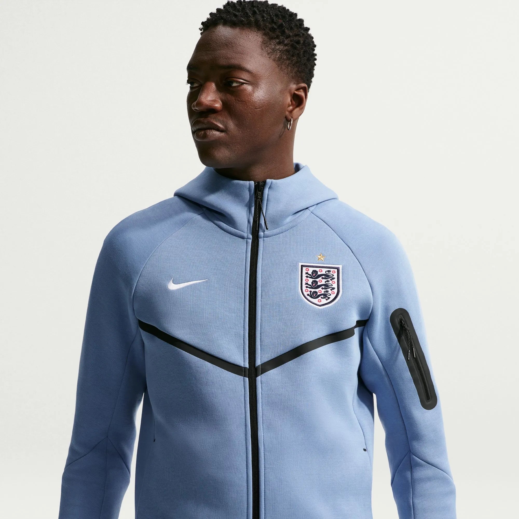 Nike 2026-27 England Men's Full-Zip Tech Fleece Hoodie