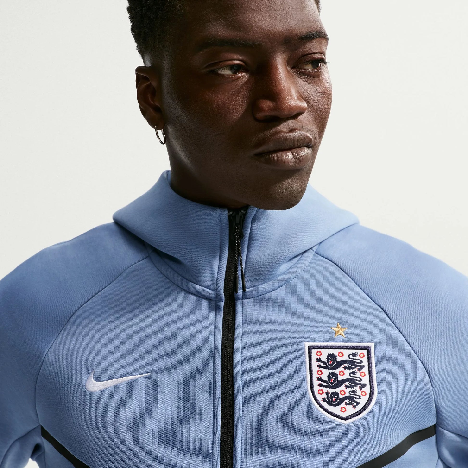 Nike 2026-27 England Men's Full-Zip Tech Fleece Hoodie
