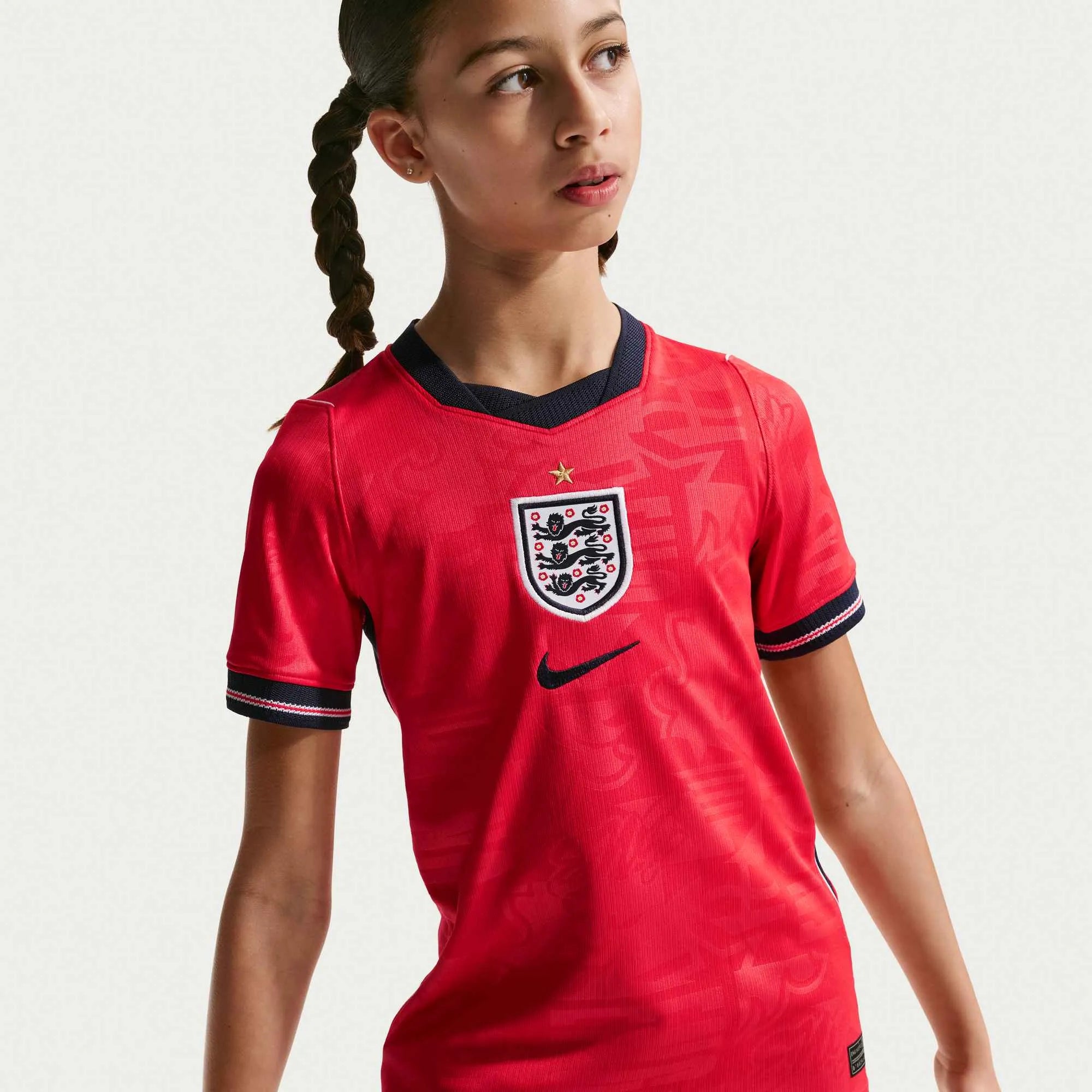 Nike 2026-27 England Youth Stadium Away Soccer Jersey (Detail 1)